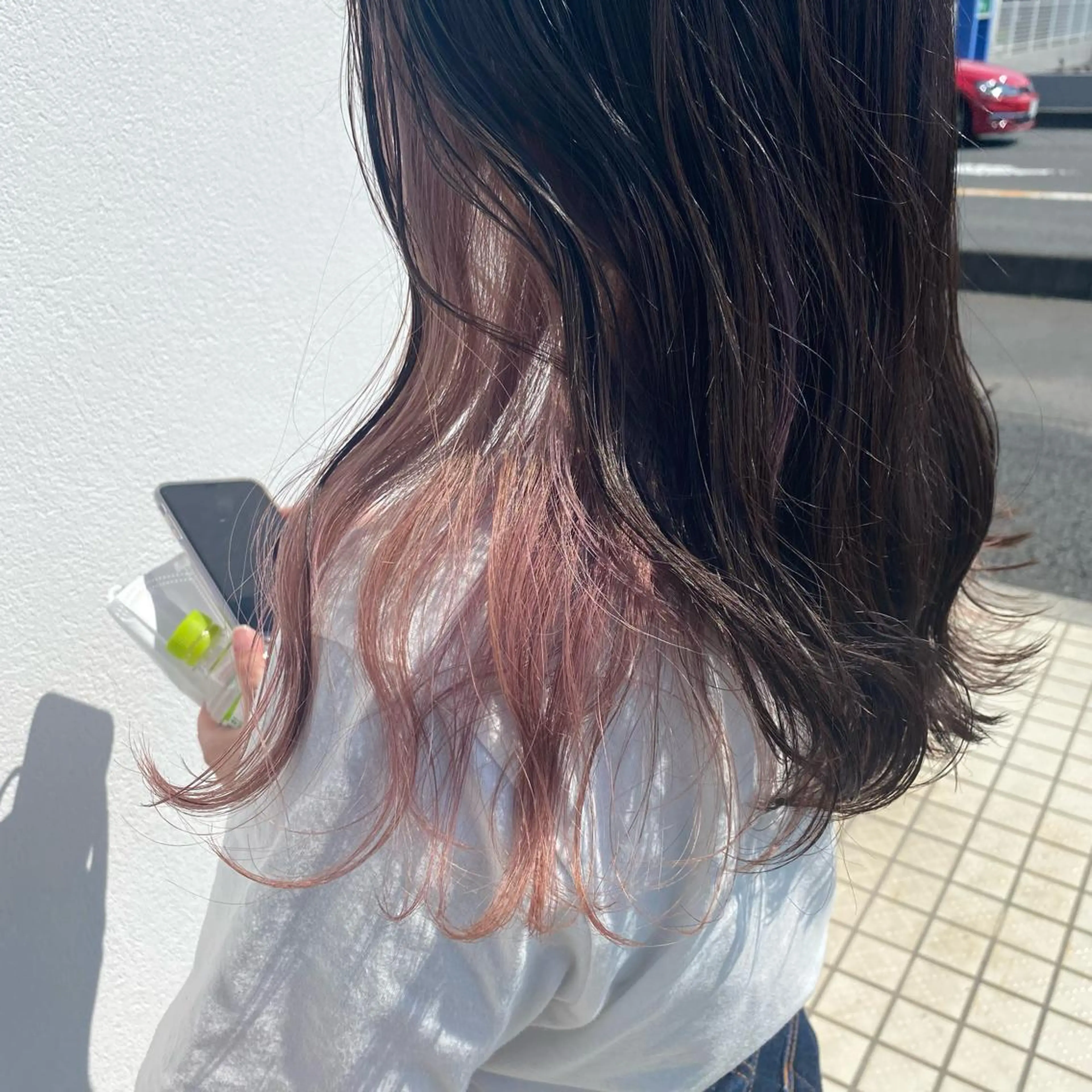 ロング カラー バレイヤージュ ブリーチ ケアブリーチ ダブルカラー イヤリングカラー 韓国ヘア特化 💟 ララア 💟のヘアスタイル