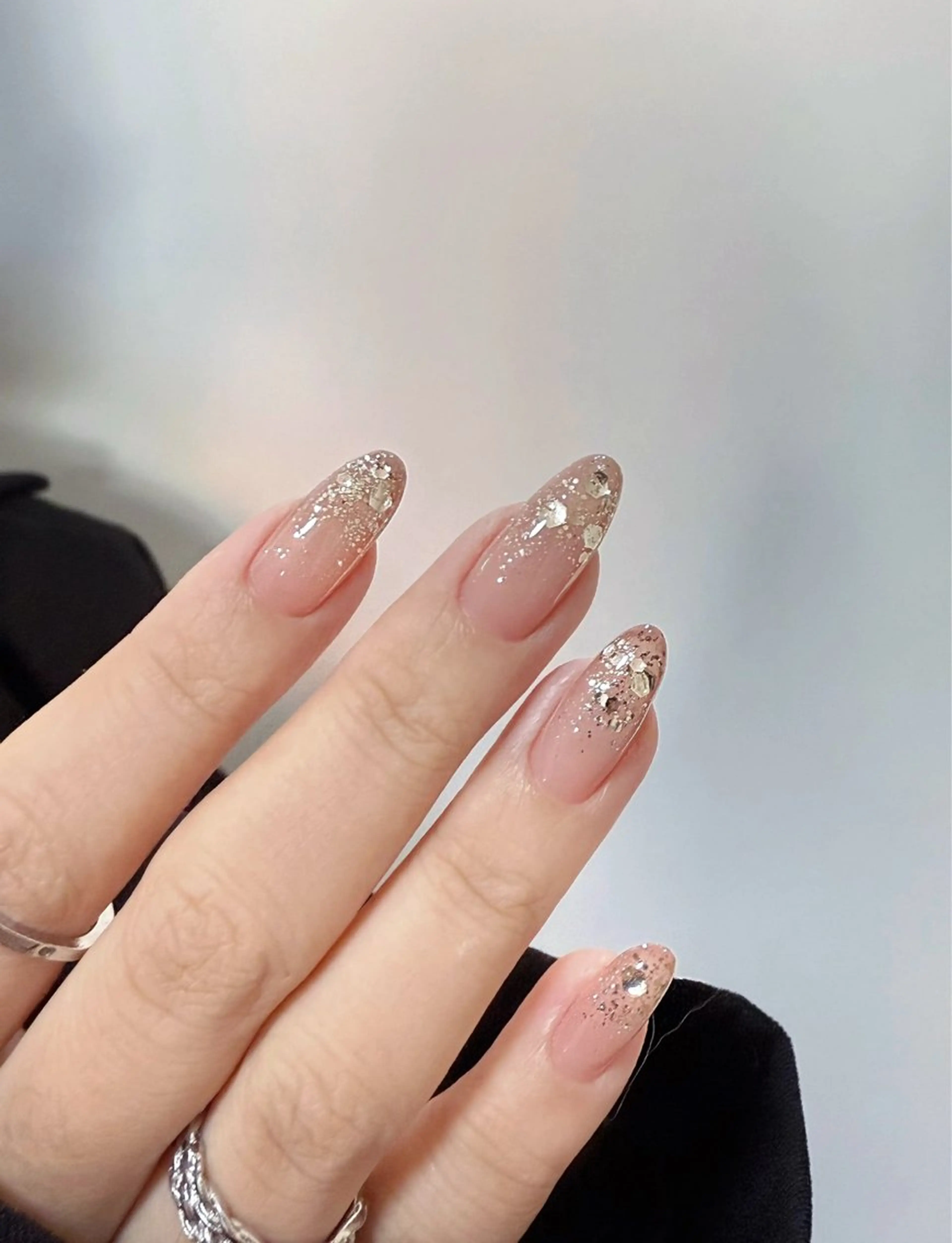 ワンカラー/ラメグラテーションの写真