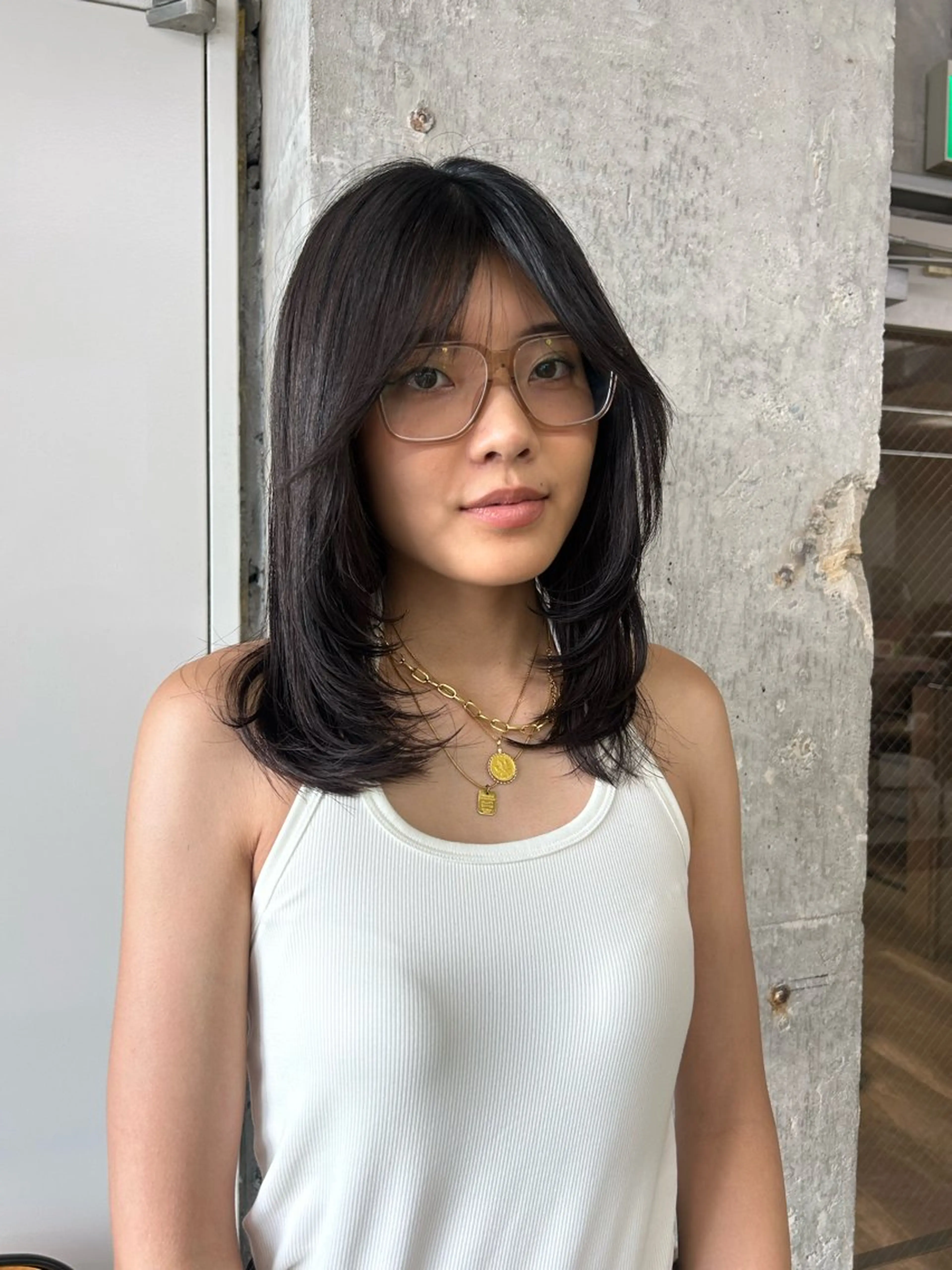 ミディアム カット ヘアカラー 伊藤ほのか /パーマ/オリーブのヘアスタイル