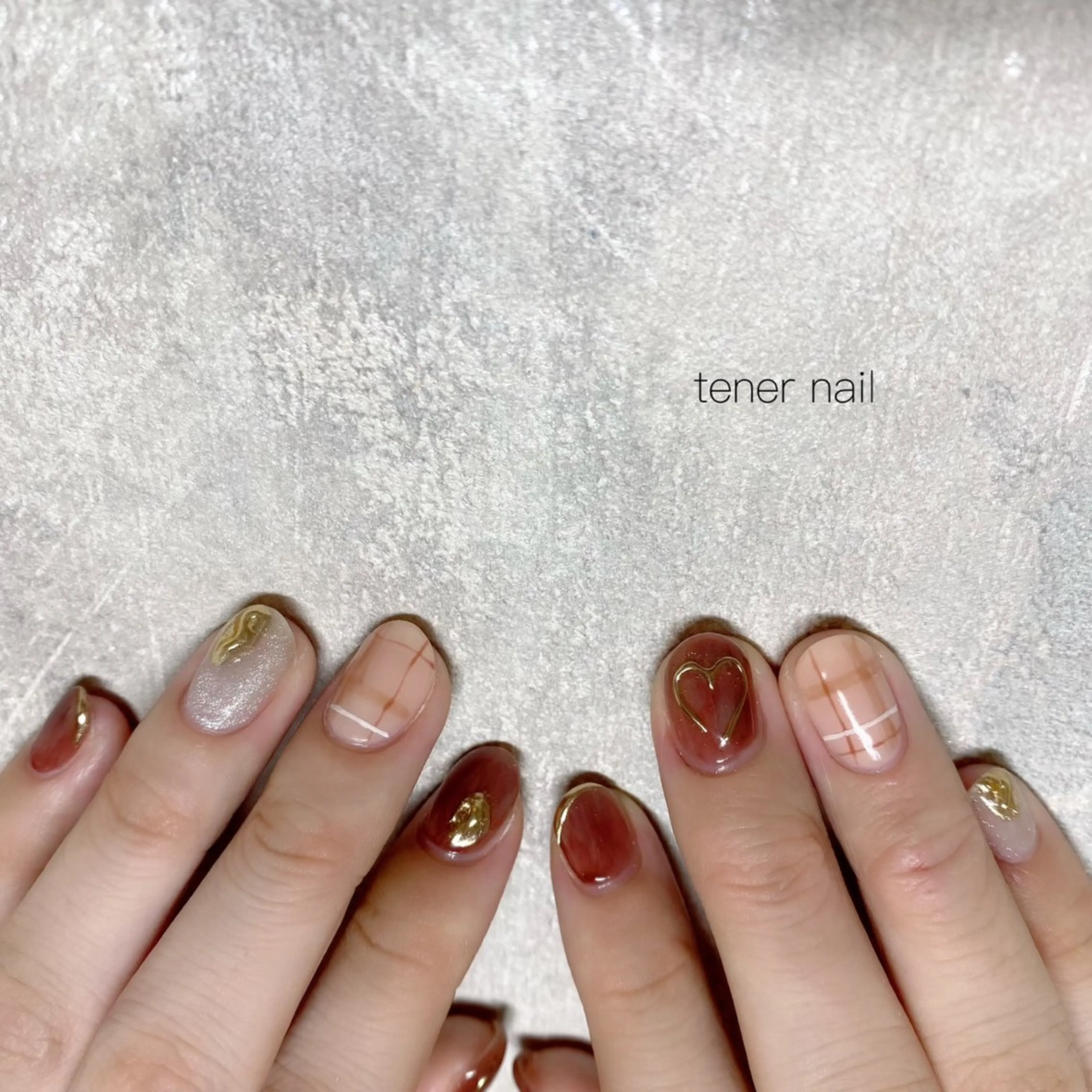 ネイル ミラーネイル ハンドネイル テネルネイル tener nailのネイルデザイン