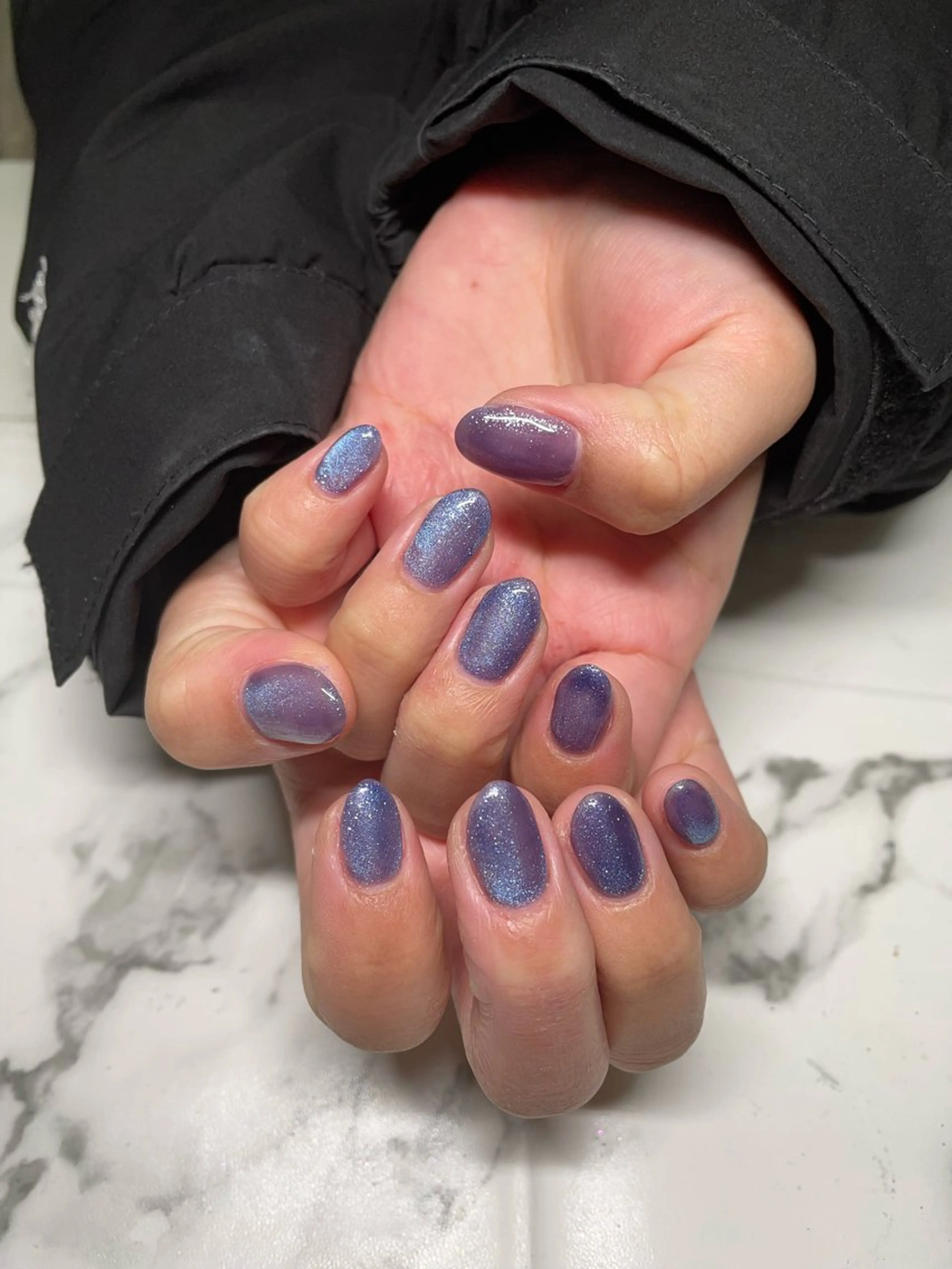 特殊アート（マグネット.フラッシュ.オーロラ.全面ミラーネイルなど）の写真