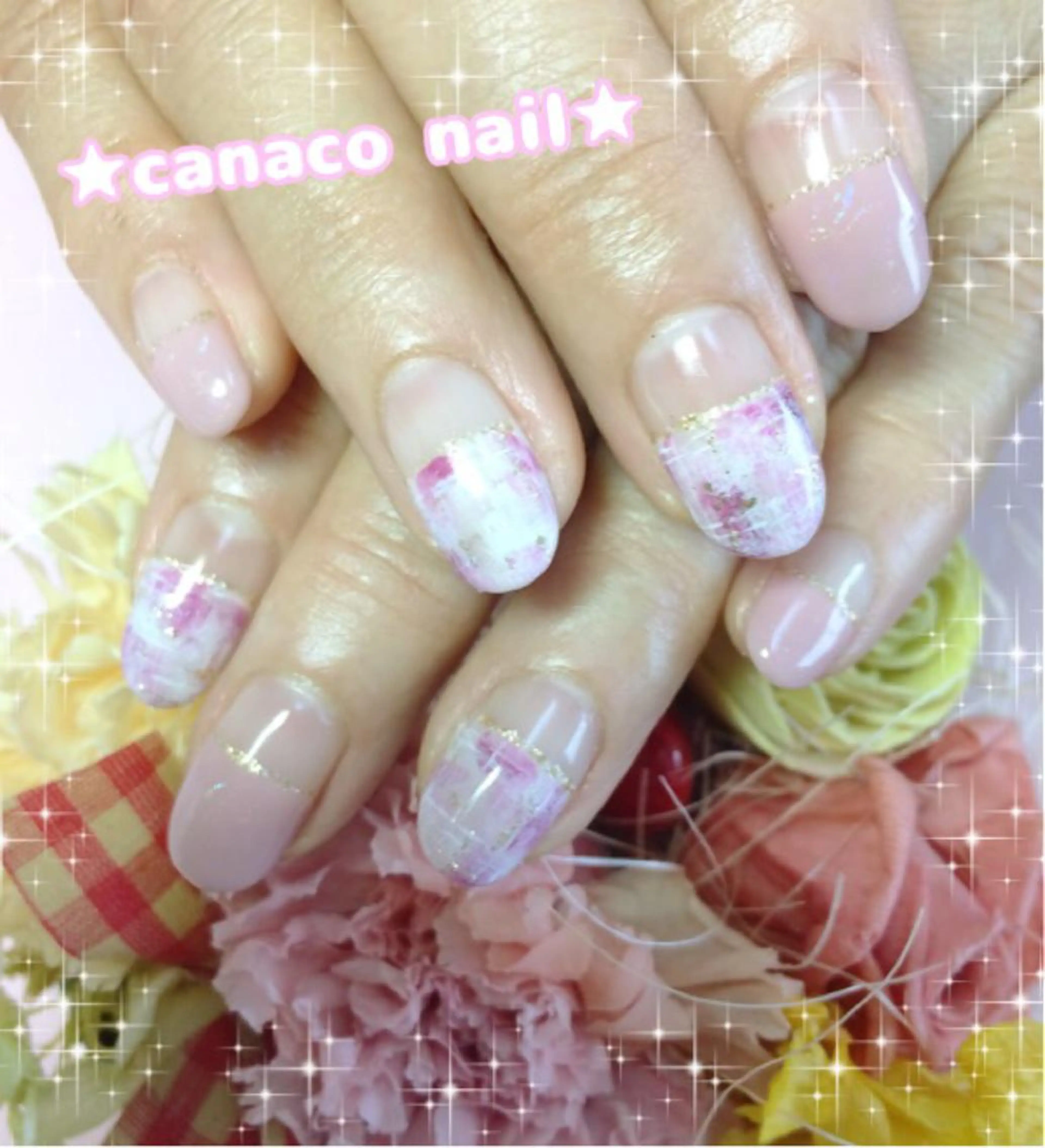 ネイル アートネイル ツイードネイル ベテランネイル cnc  nailのネイルデザイン