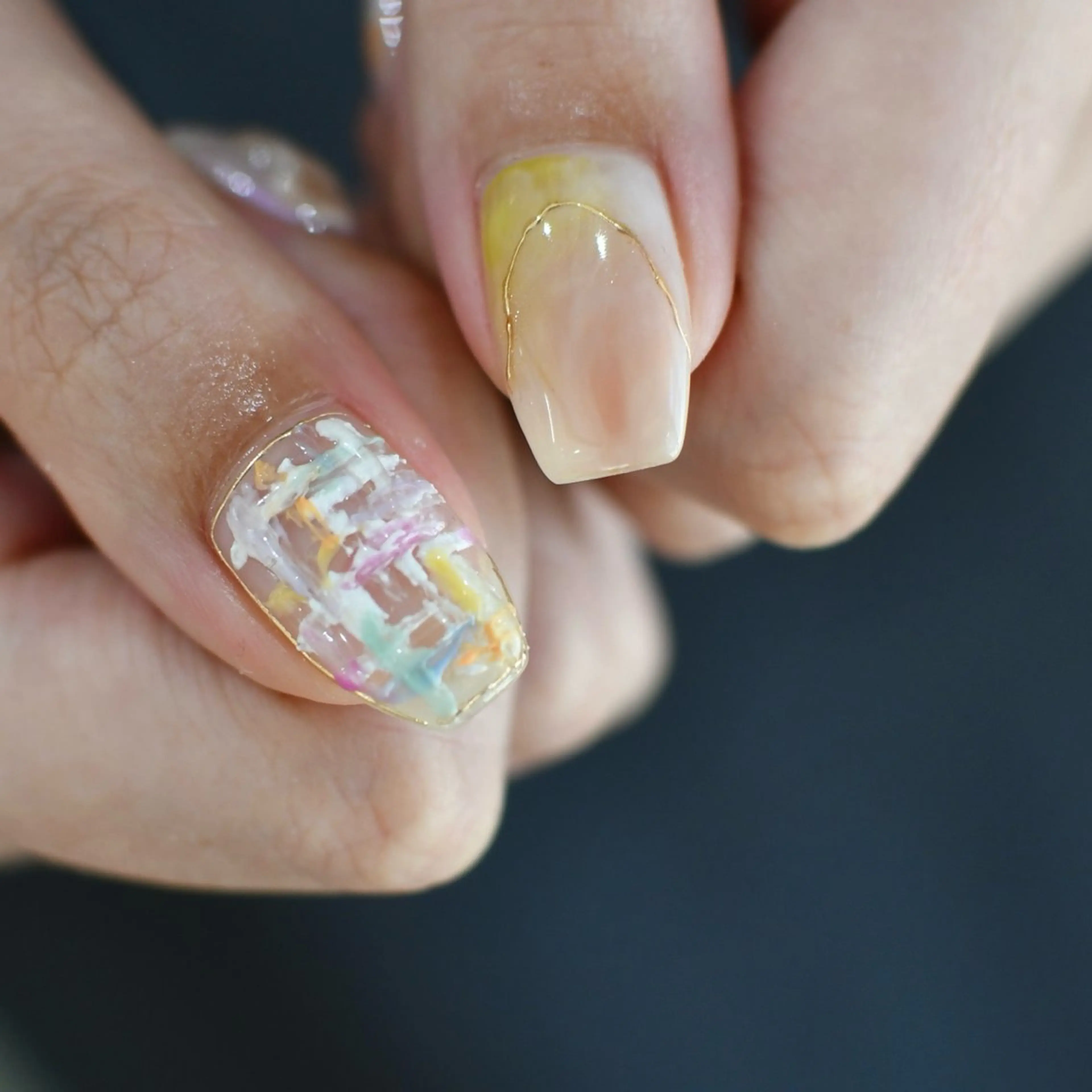 ネイル ニュアンスネイル ハンドネイル ハンドケア nuu栄 ユキ / 大人ニュアンスのネイルデザイン