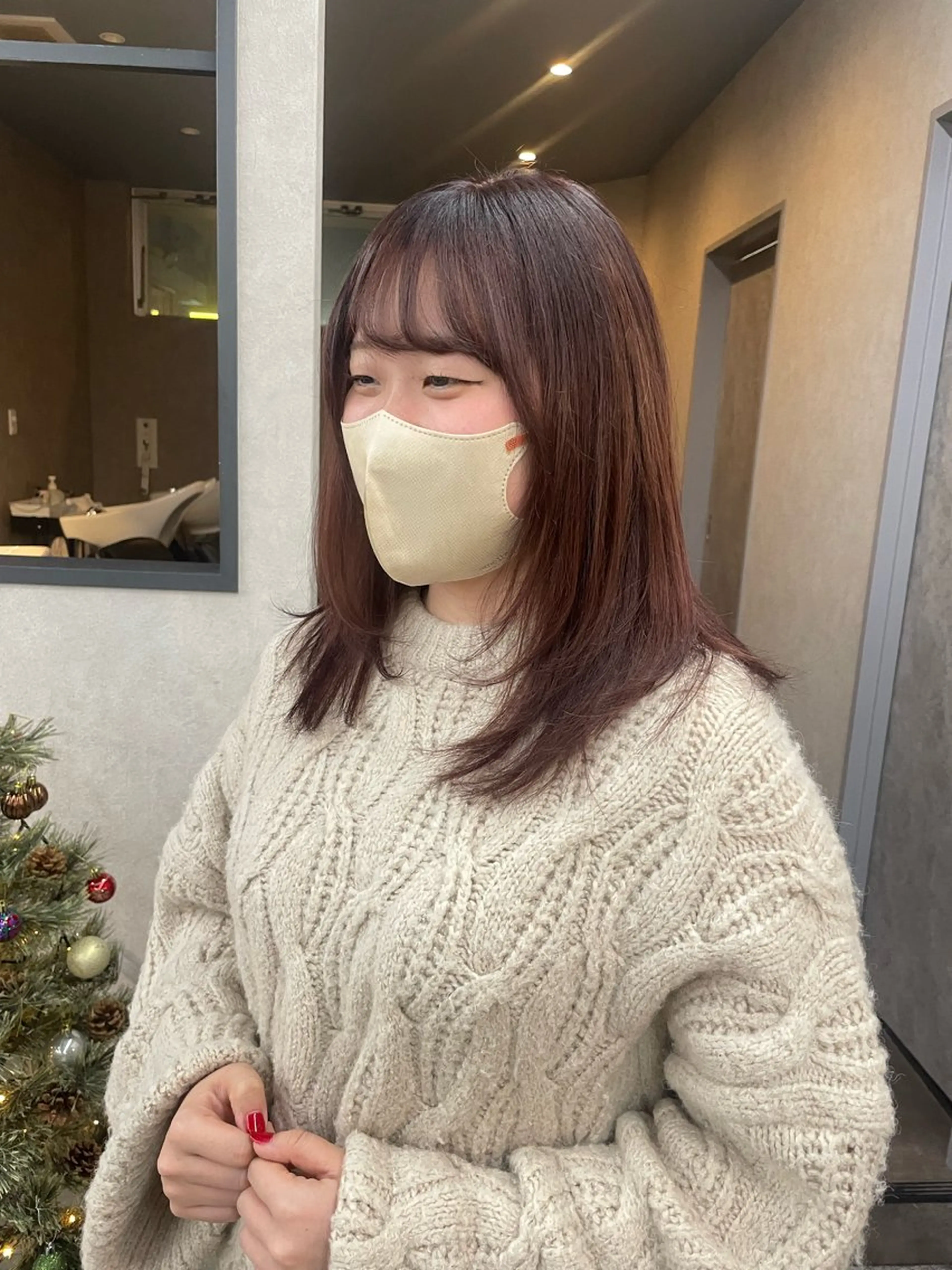 ミディアム カラー いなみね はるきのヘアスタイル