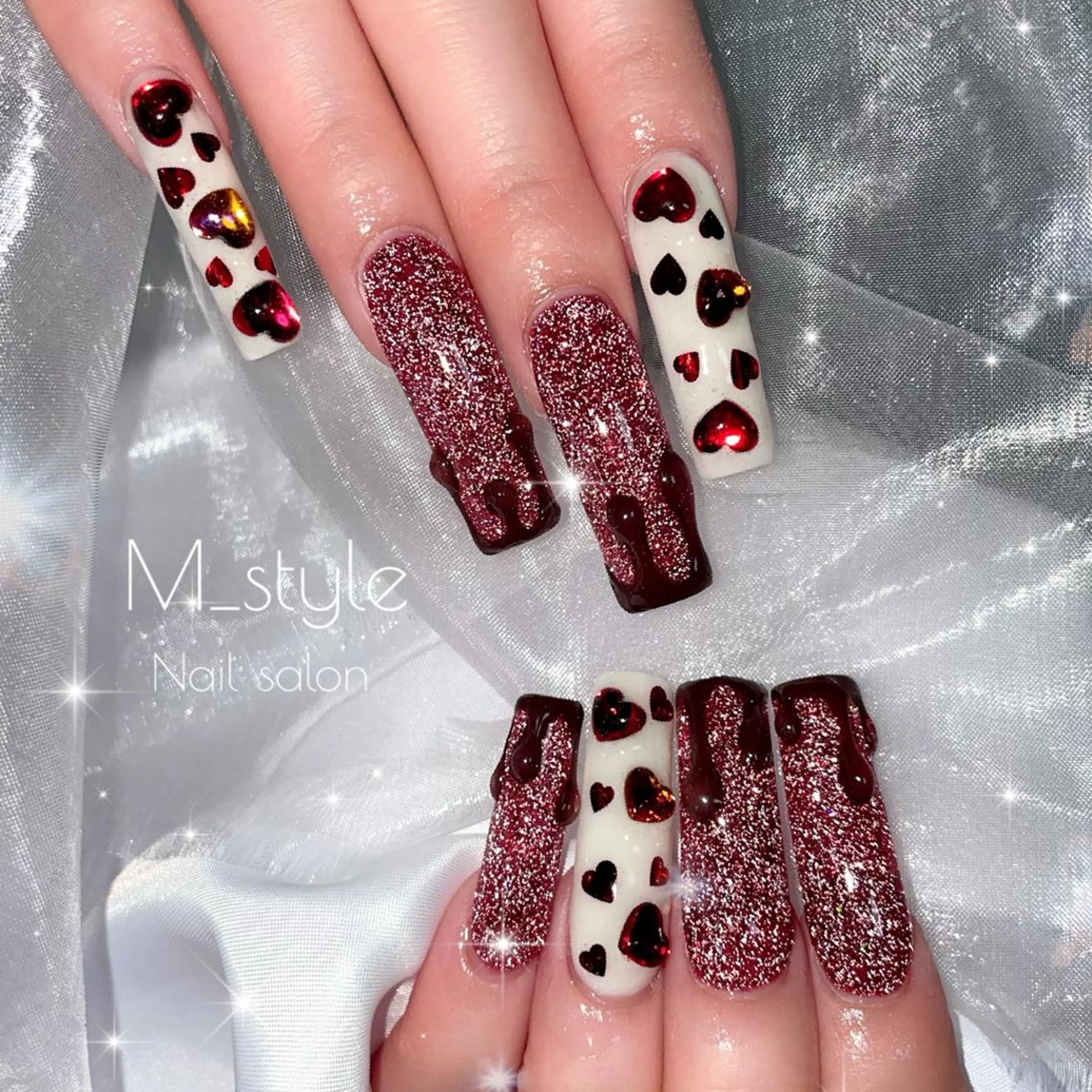 ロング ネイル 下妻ネイルサロン/ パラジェルのネイルデザイン