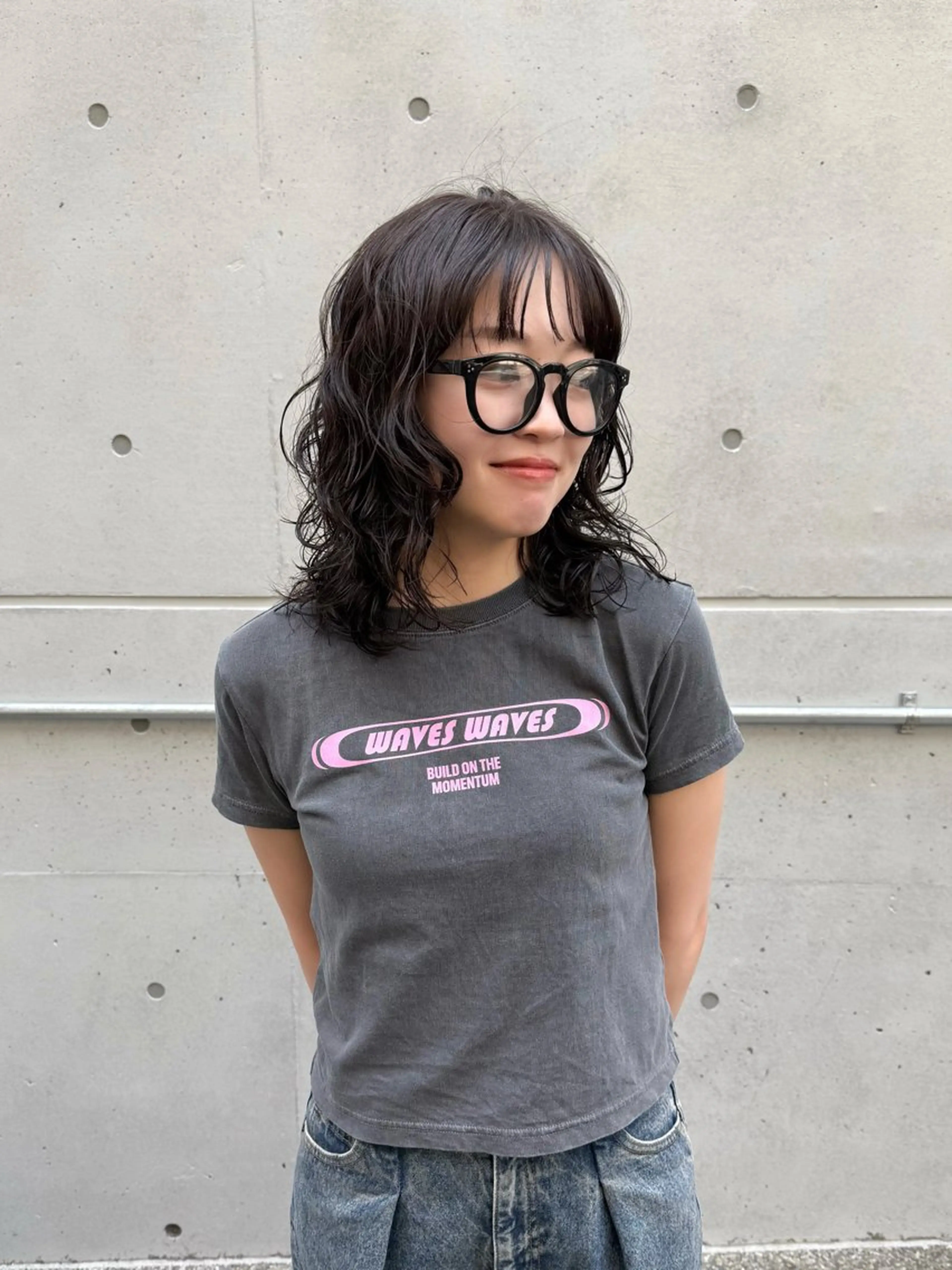 セミロング 🎗️mellow 神戸三宮 髪質改善のヘアスタイル