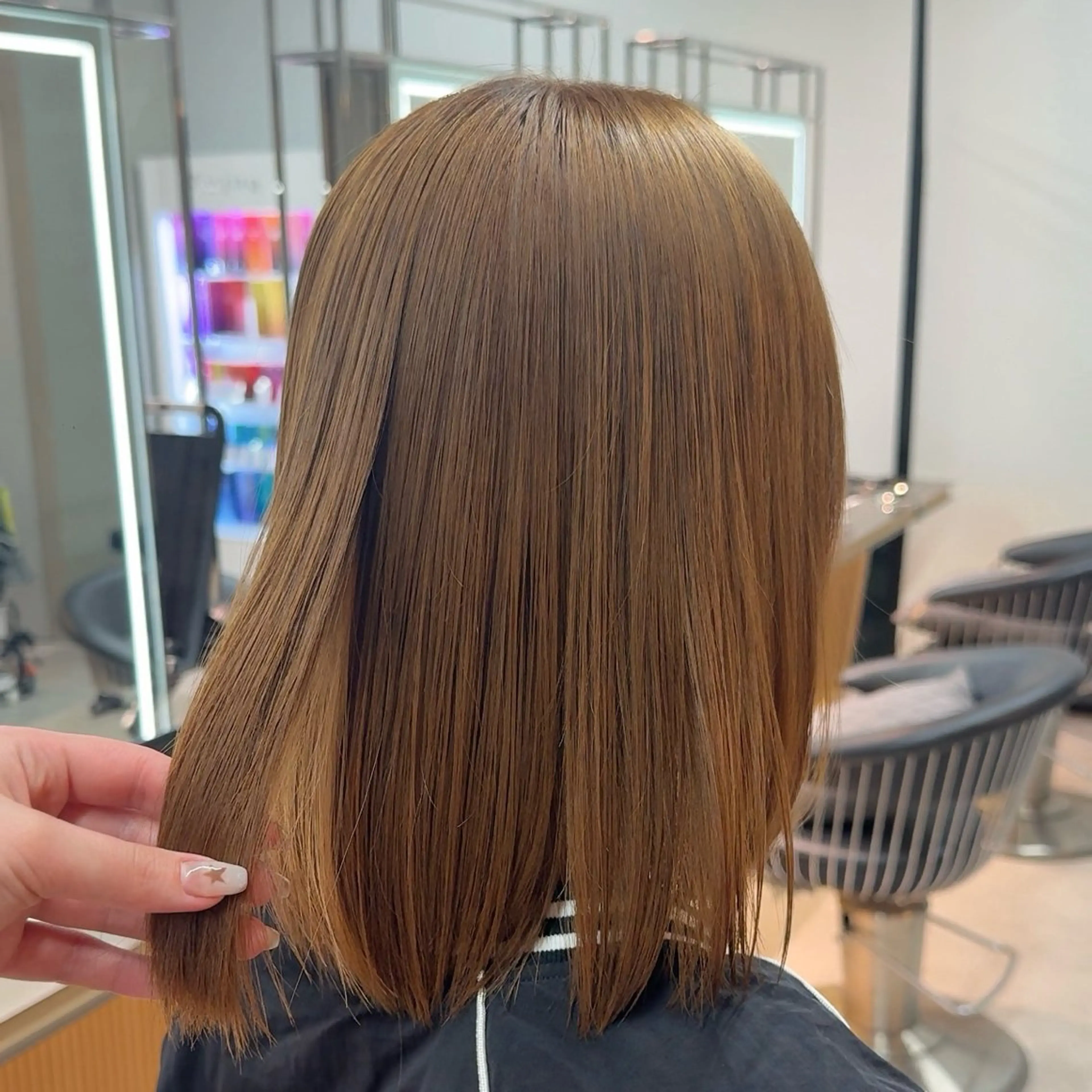 カラー ヘアカラー nao 艶カラー🌙* :ﾟのヘアスタイル