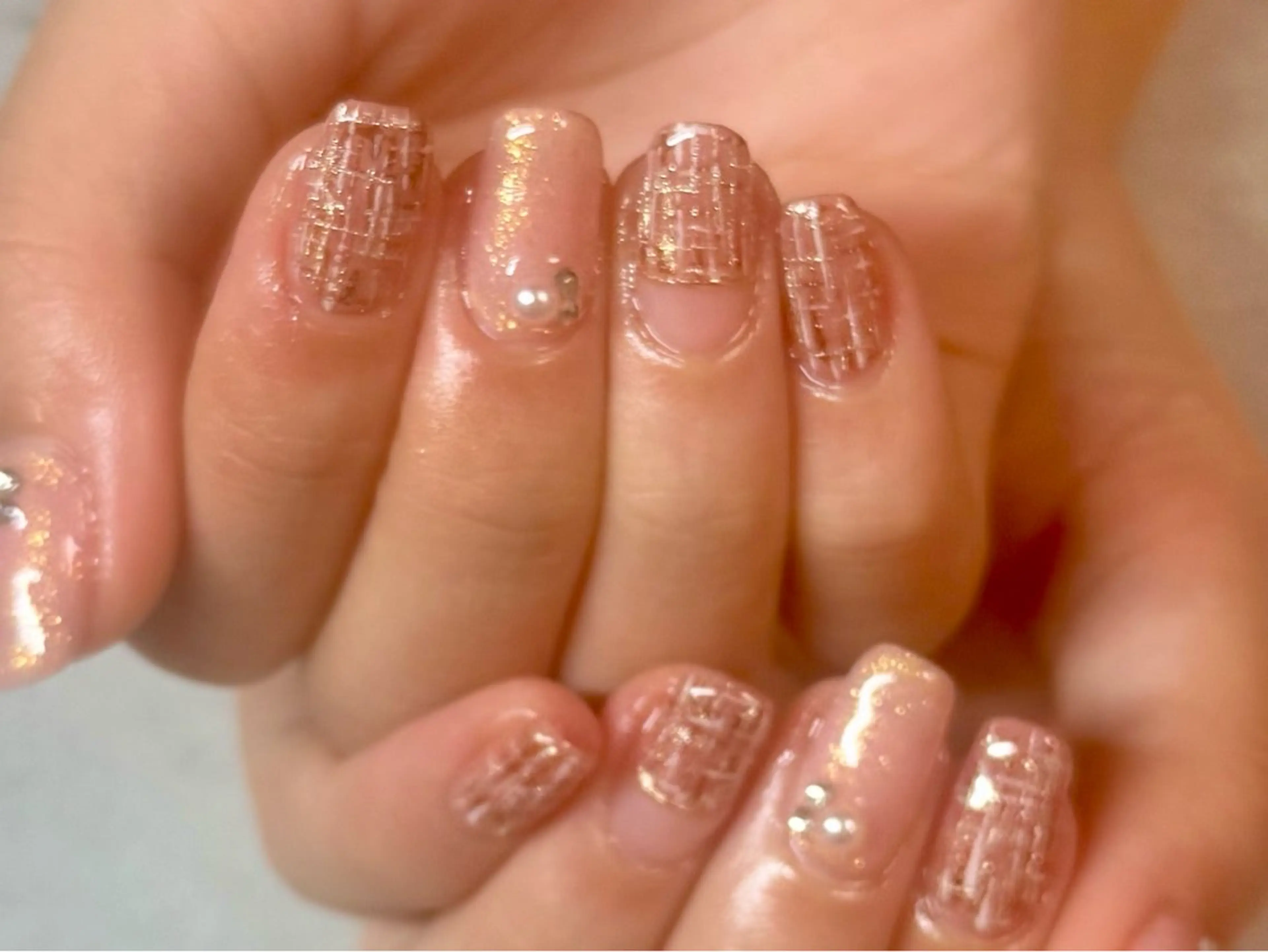 ネイル ツイードネイル ハンドネイル N.plus NaiLのネイルデザイン