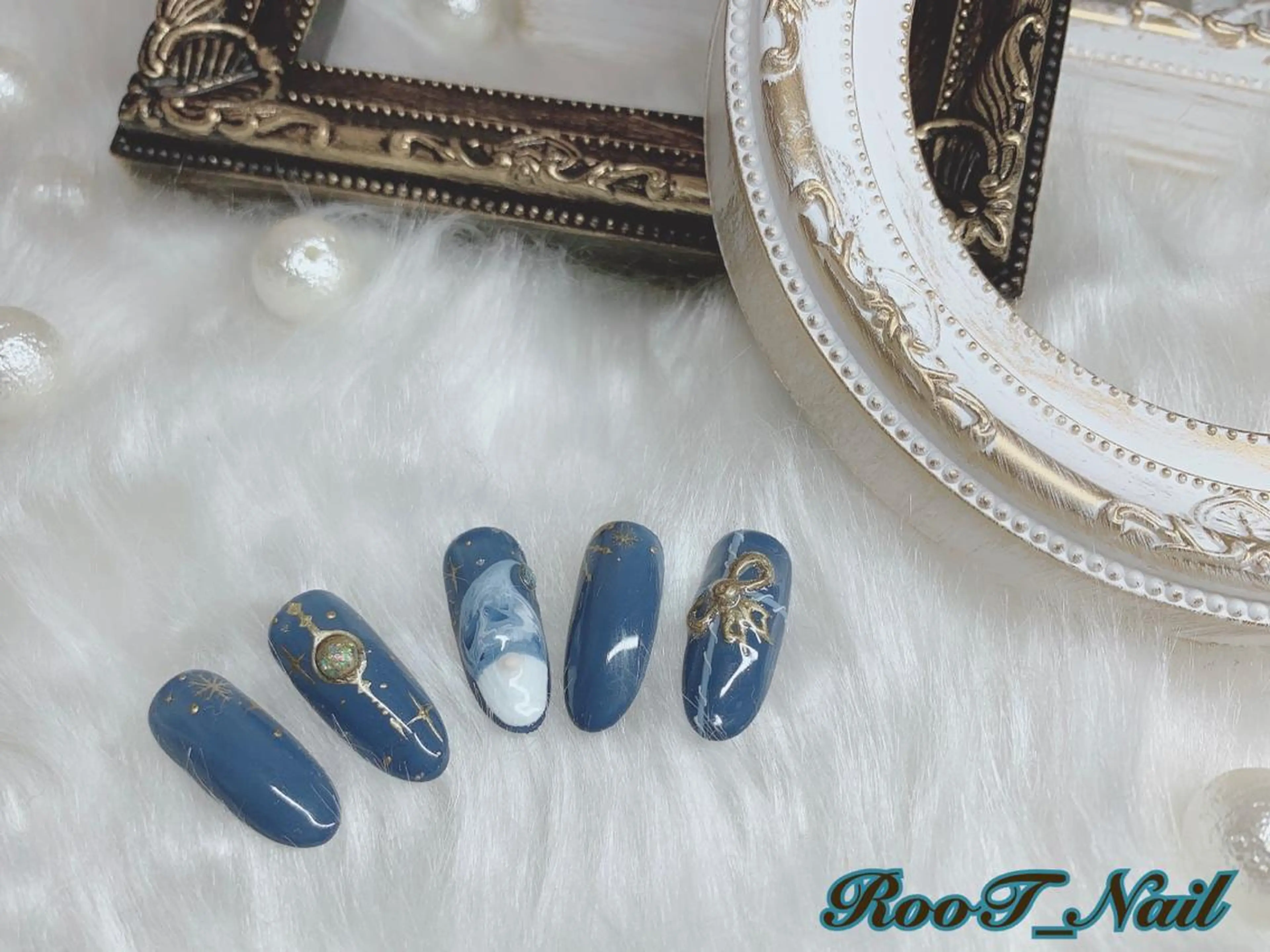 メンズ ネイル クリスマス 冬ネイル クリスマス ハンドネイル RooT Nailのネイルデザイン