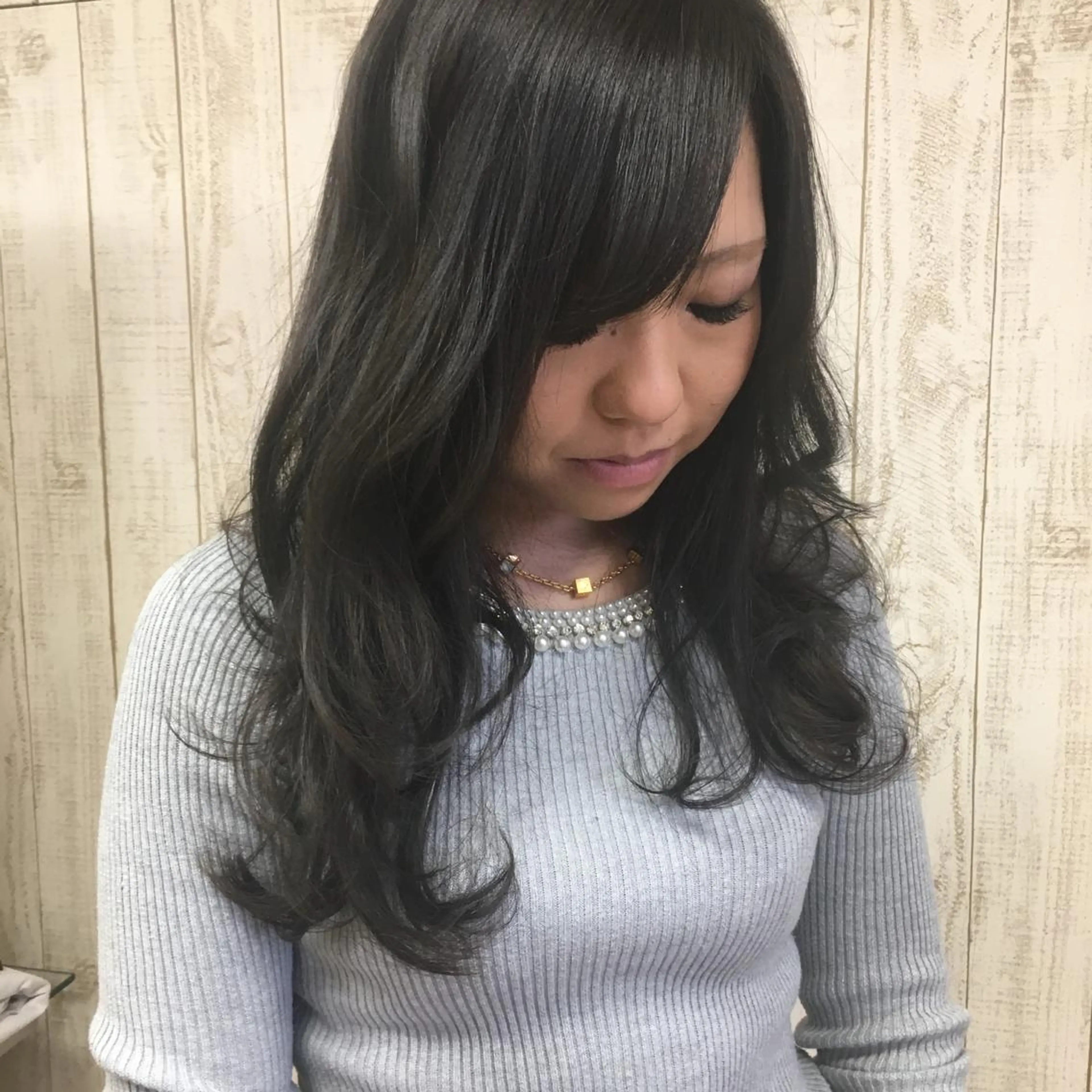 ロング タナカ タクヤのヘアスタイル