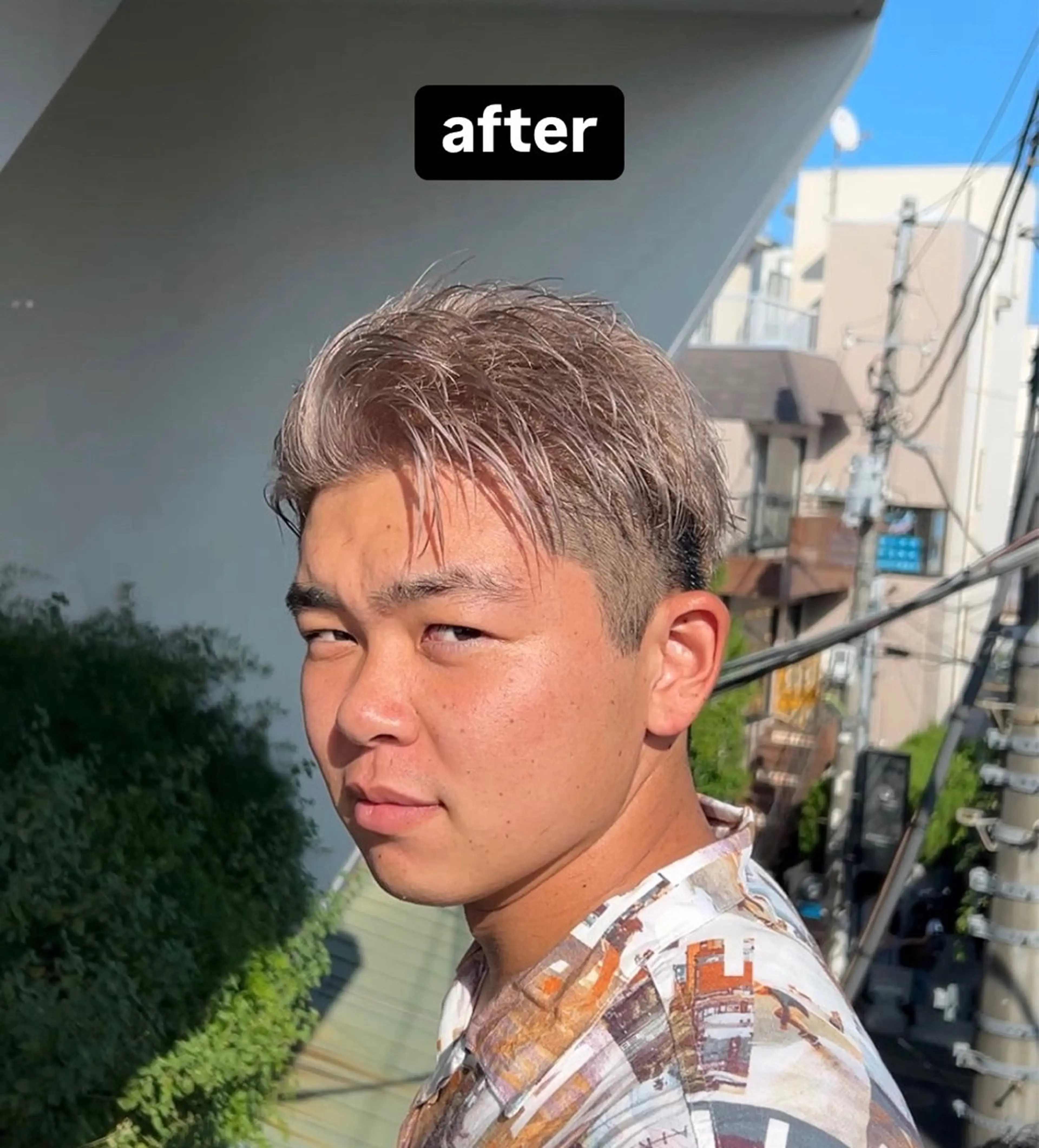 カラー メンズ カズキ🌼曲がる 縮毛矯正のヘアスタイル