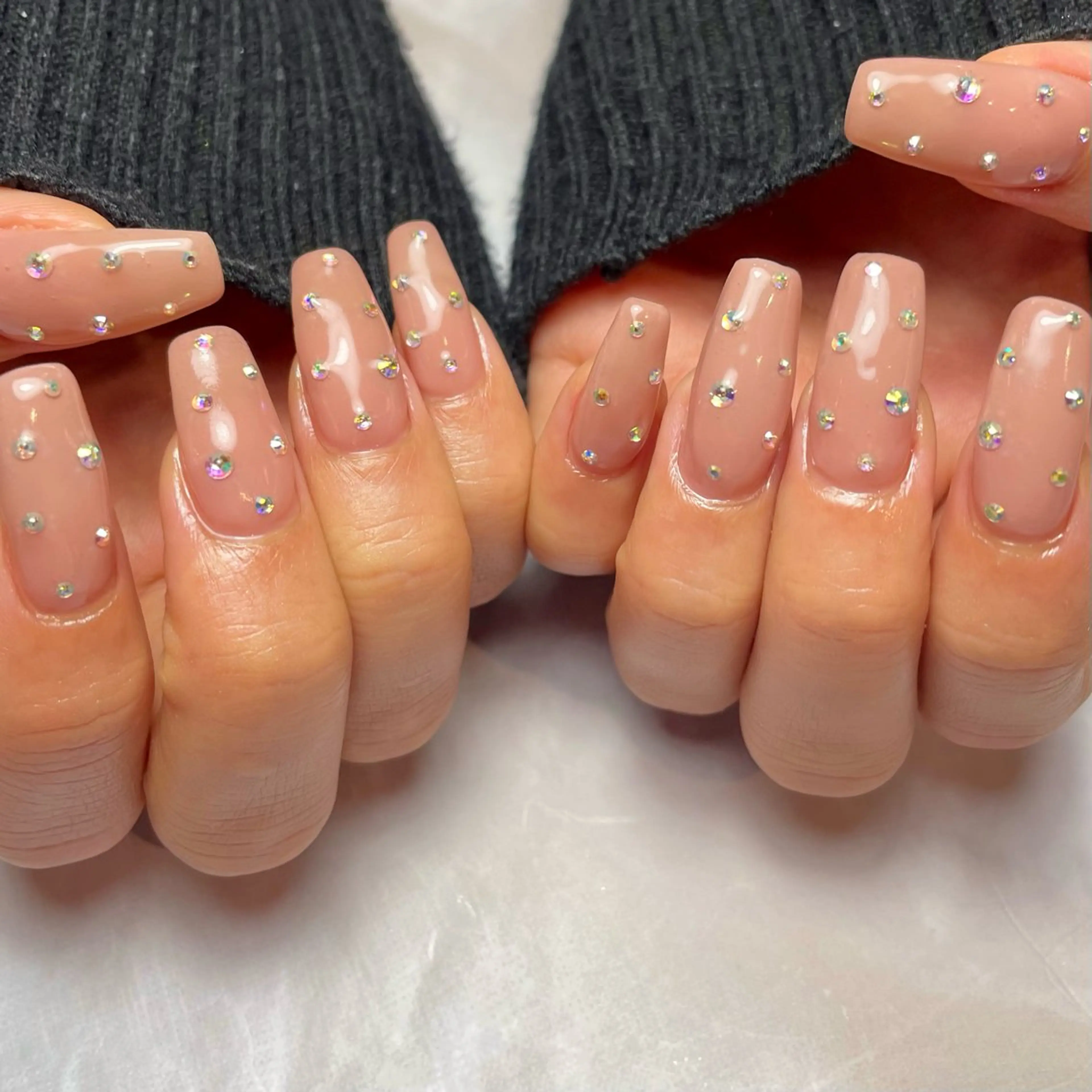 ネイル キラキラネイル シンプルネイル ハンドネイル Reflection marikoのネイルデザイン