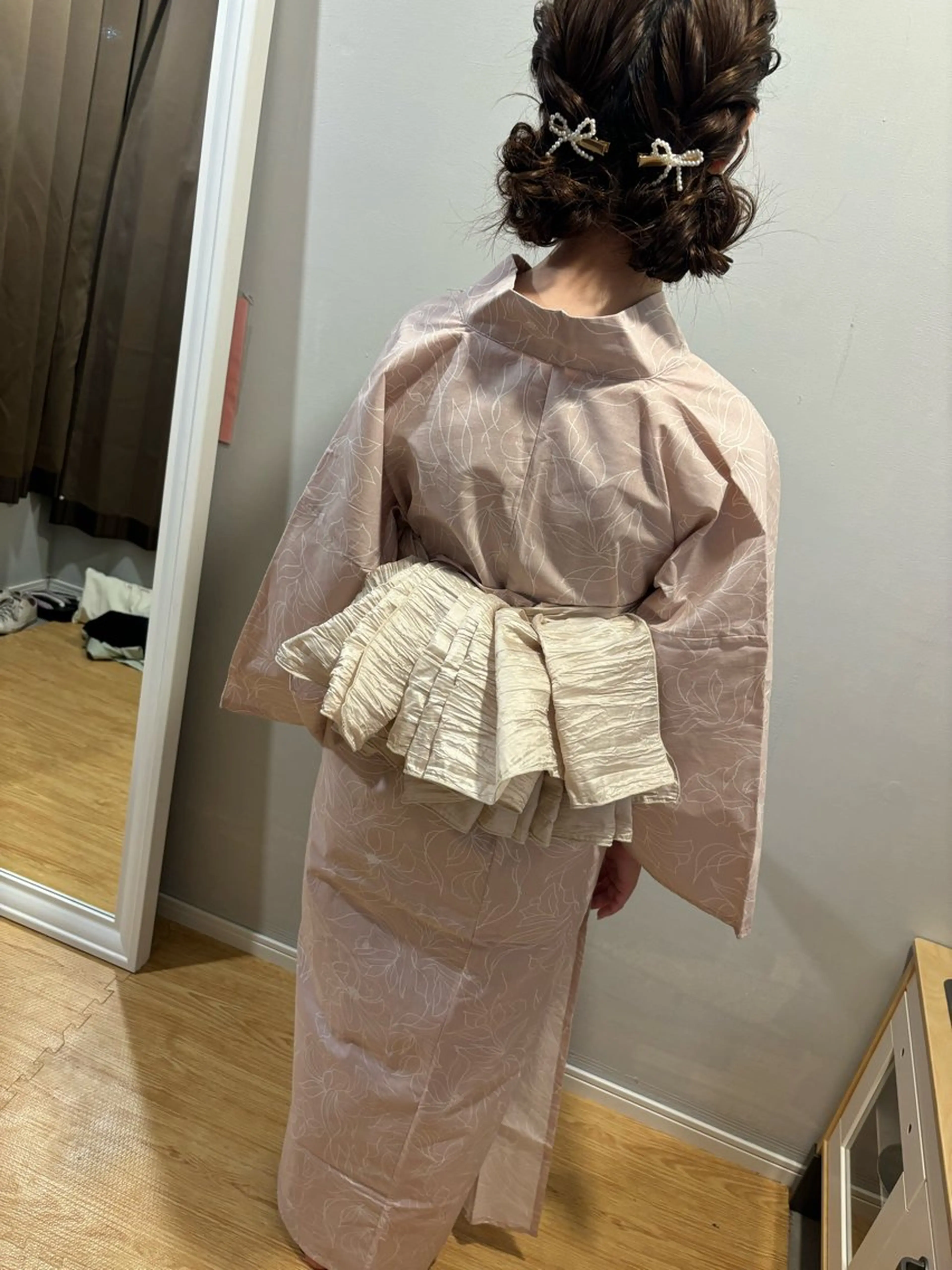 浴衣着付けの写真