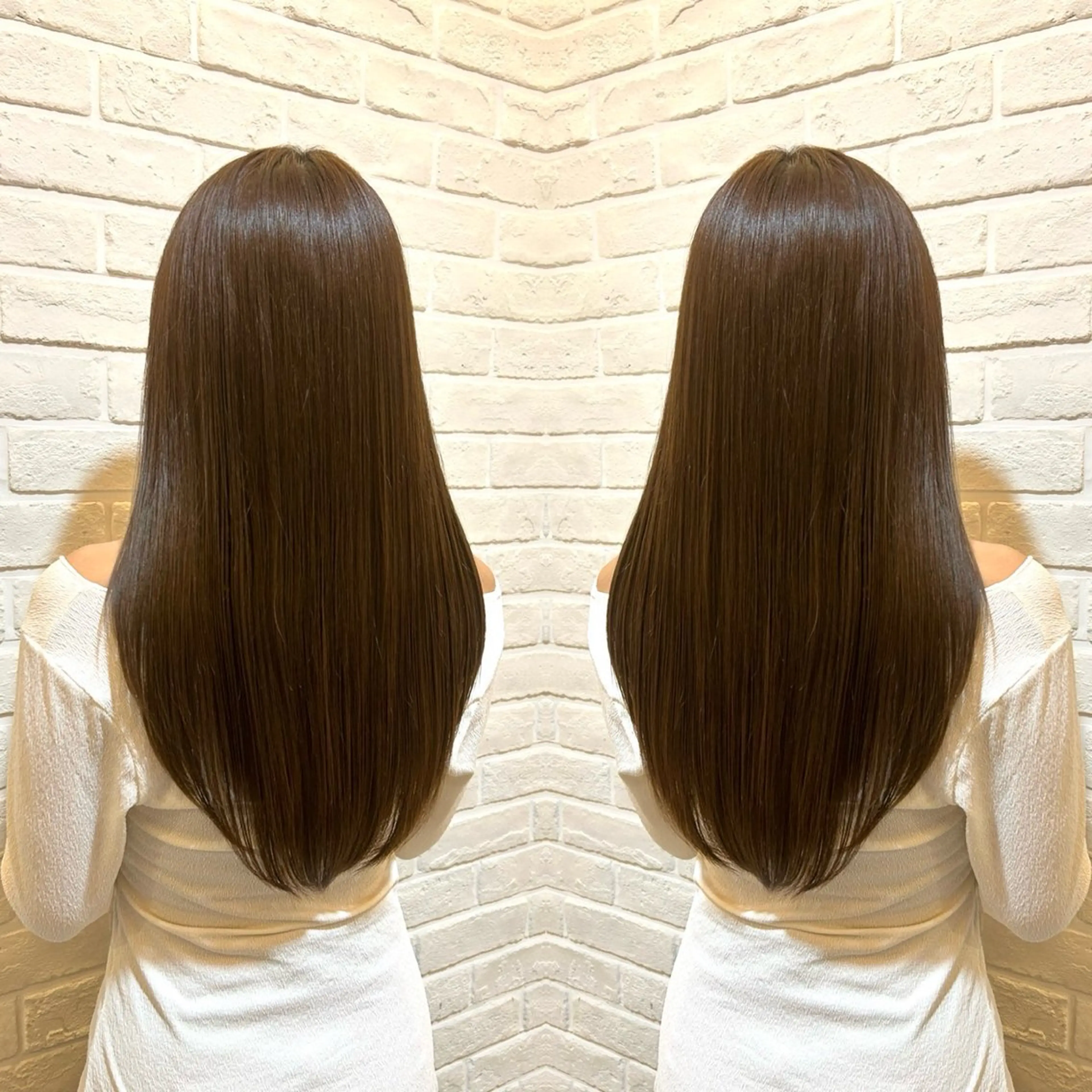 セミロング 森實 悠莉のヘアスタイル