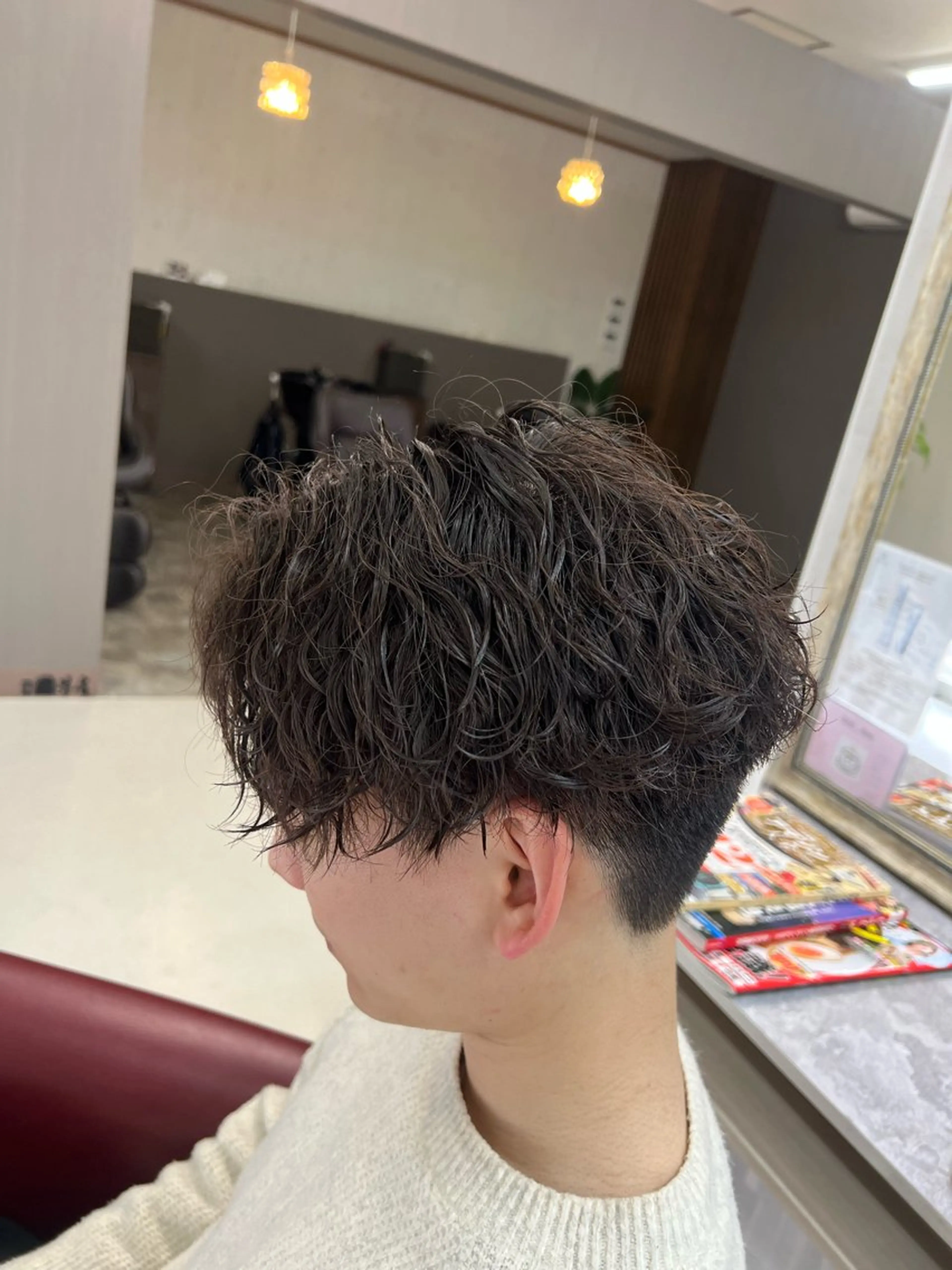ショート パーマ メンズ メンズパーマ 波巻きパーマ KEN 🌟のヘアスタイル