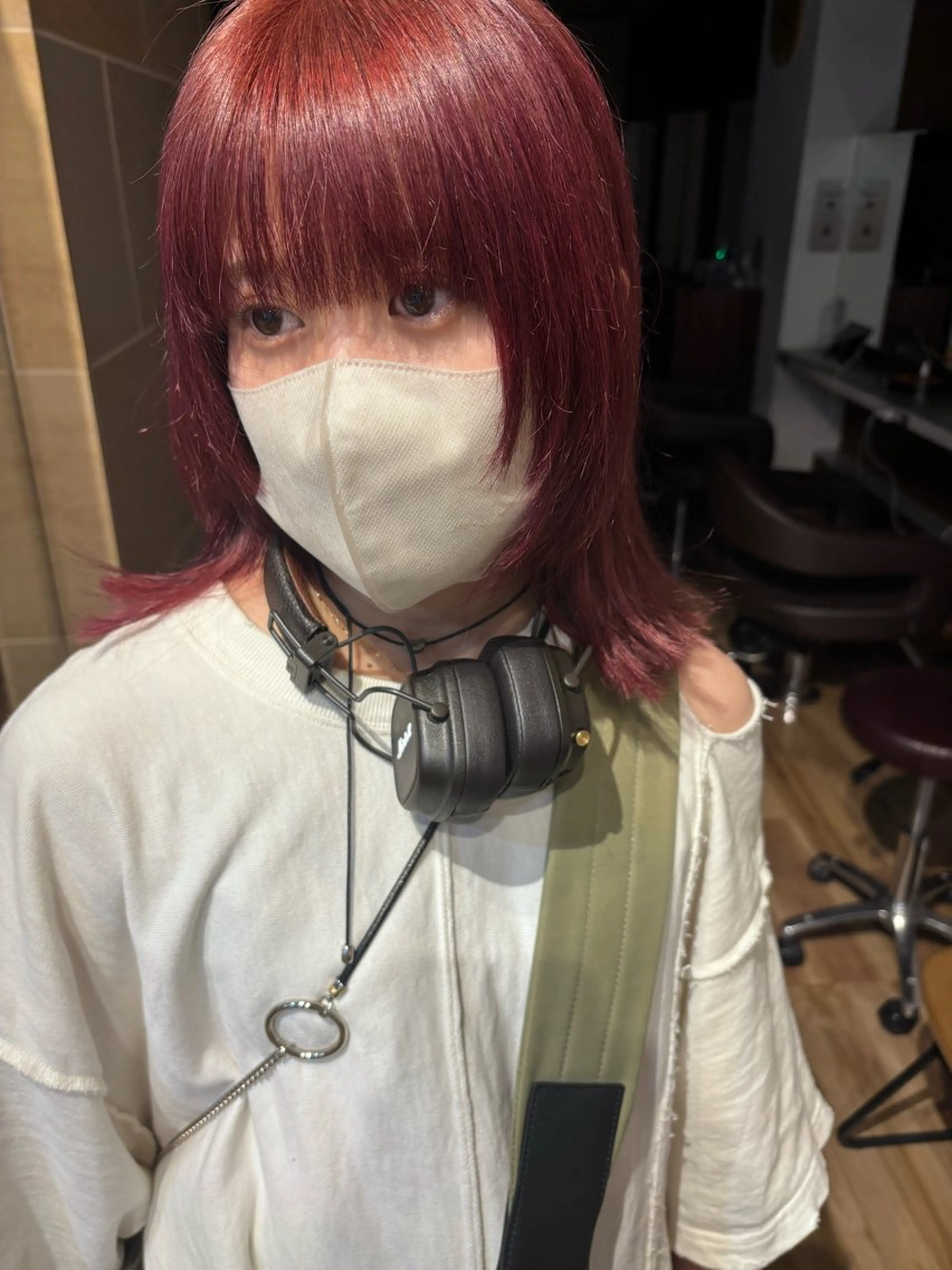 ミディアム カラー カット ヘアカラー トリートメント しみず さくら🌸のヘアスタイル