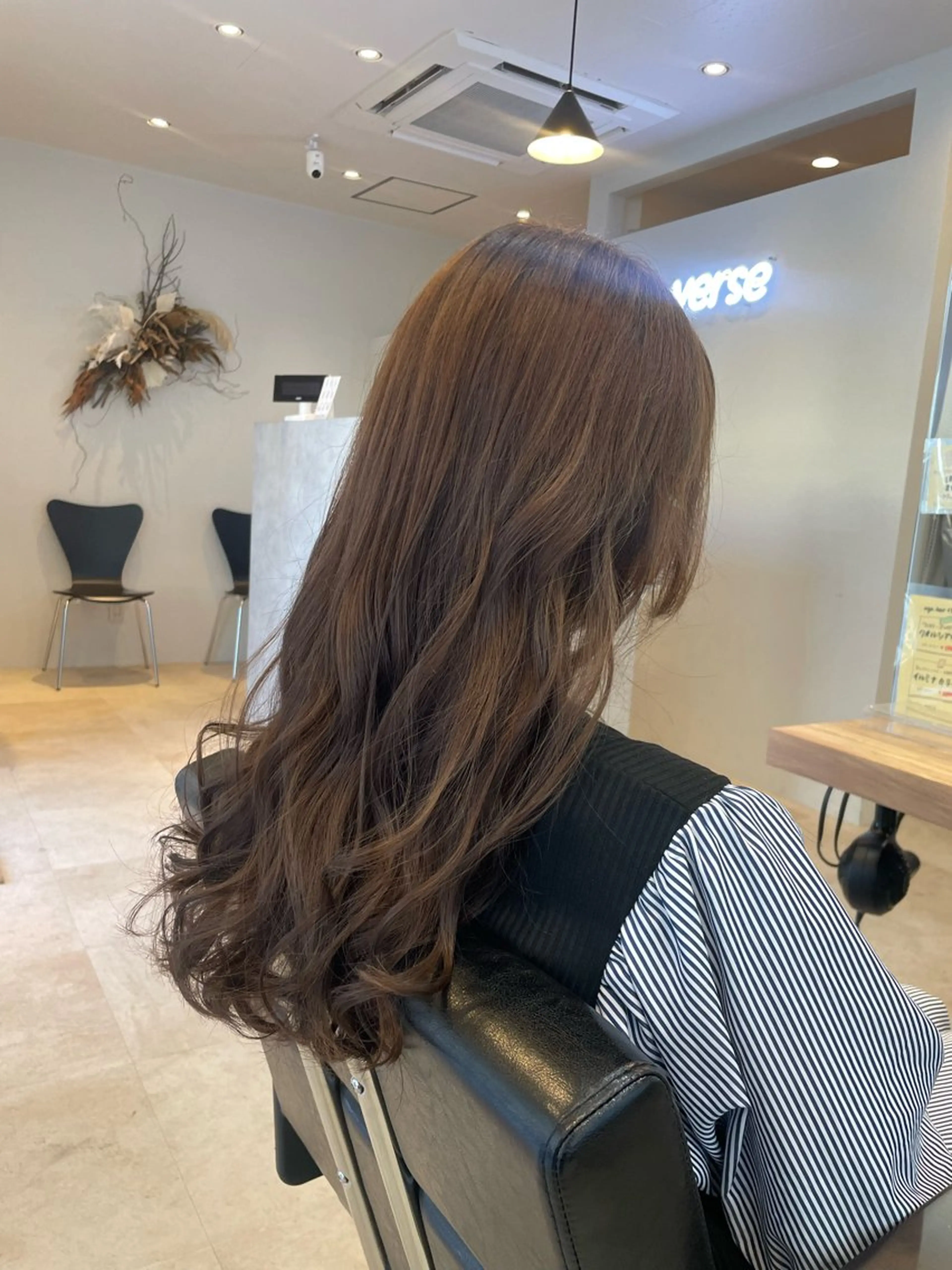 ロング カラー カット ヘアカラー Agu hair verse所属・小顔/似合わせカット 杉山莉菜のヘアスタイル