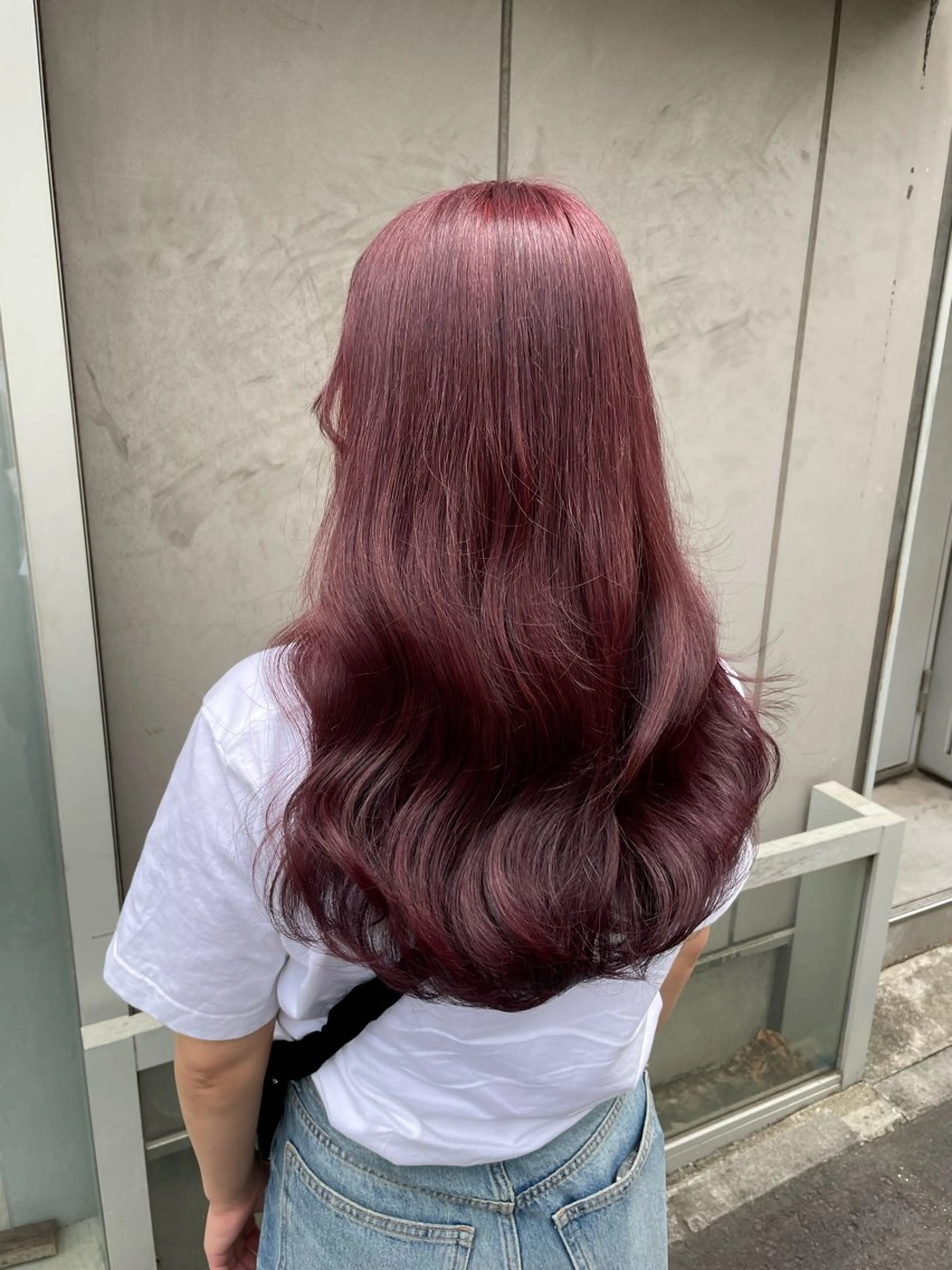 セミロング カラー 大人っぽ♡上品な暖色 ♡ブリーチなし♡のヘアスタイル