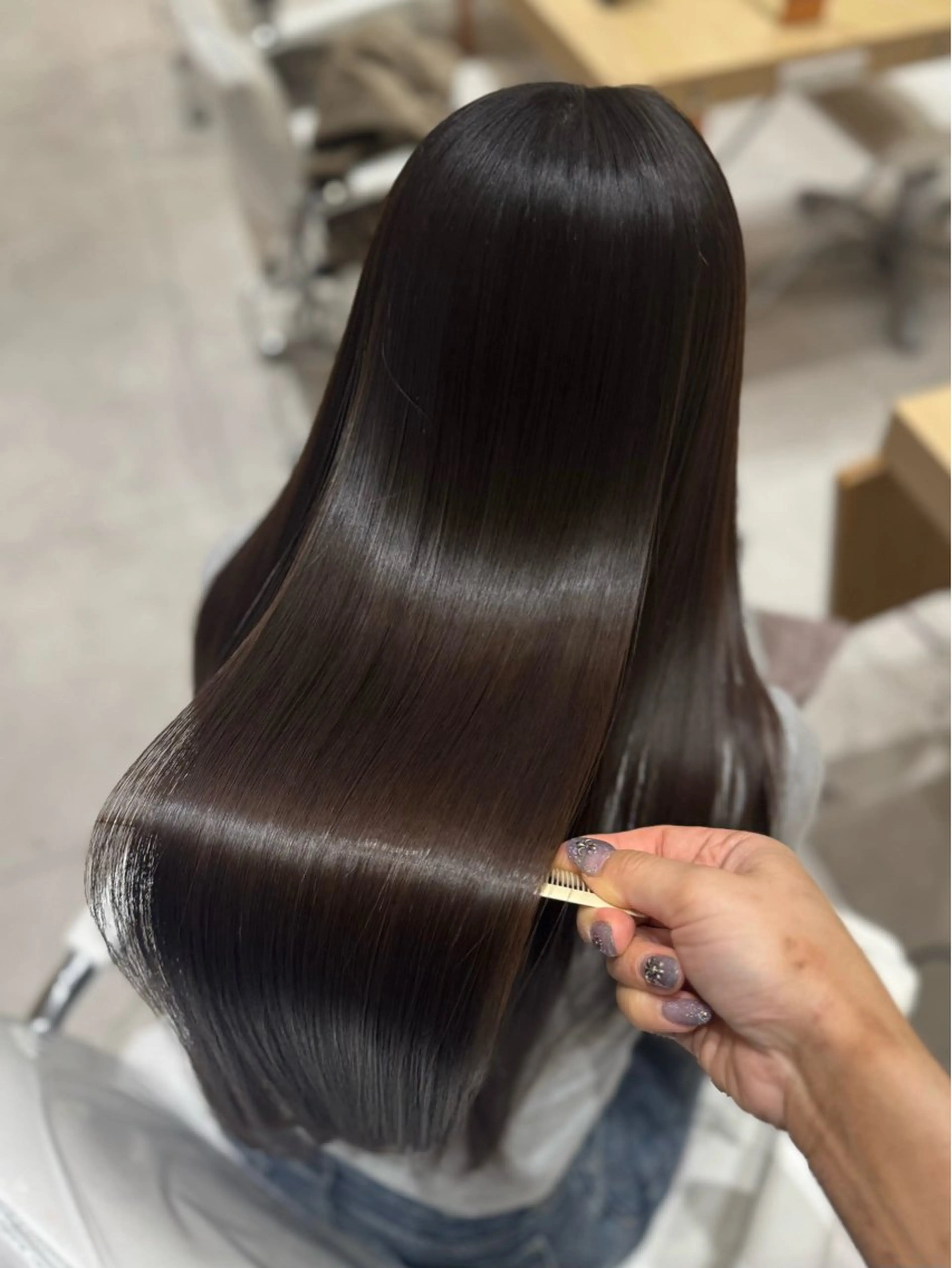 ロング 京都河原町 髪質改善🌛‧˚花綸のヘアスタイル