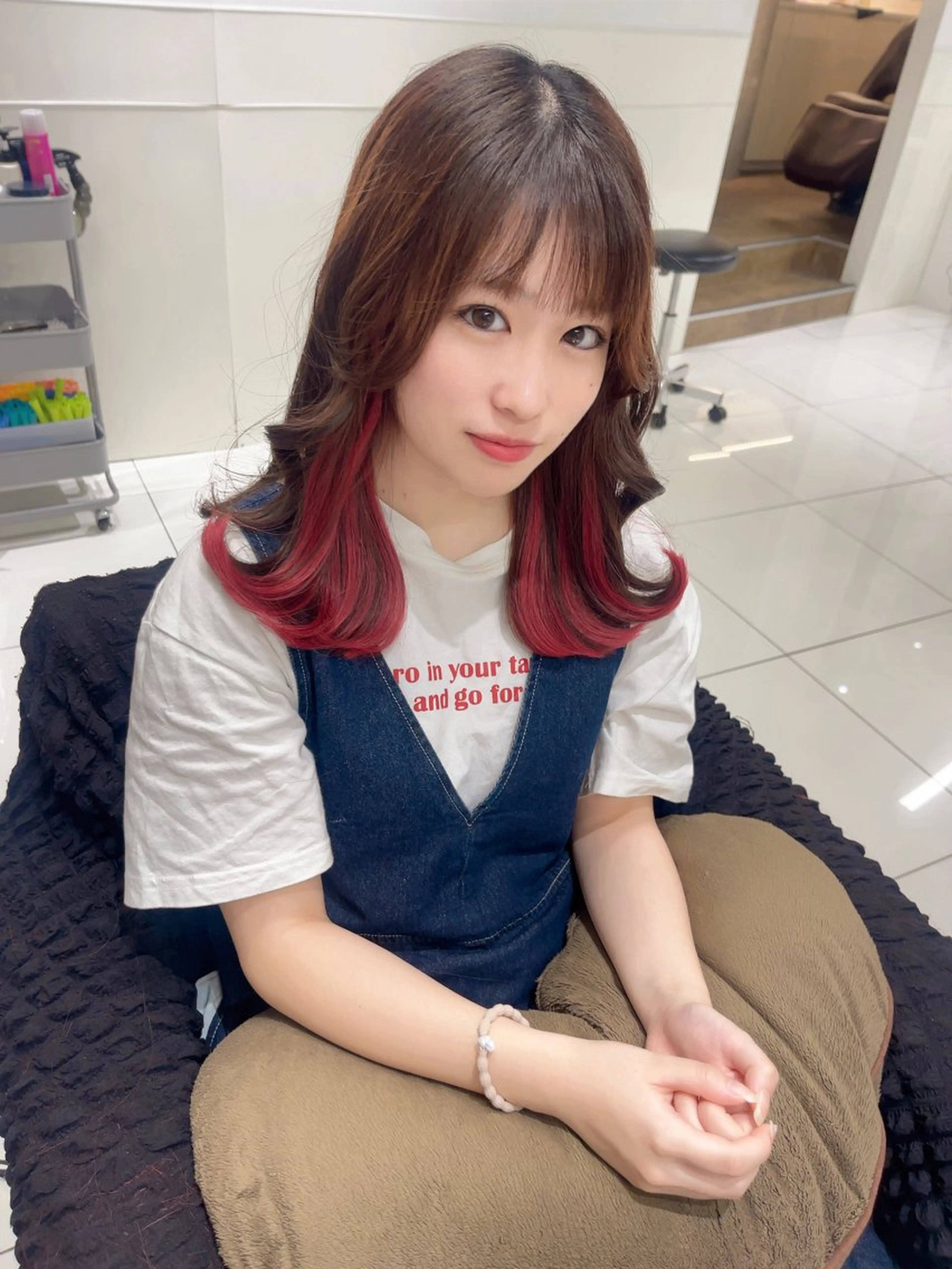 カラー エクステ りおな/髪質改善/ カラー /平尾のヘアスタイル