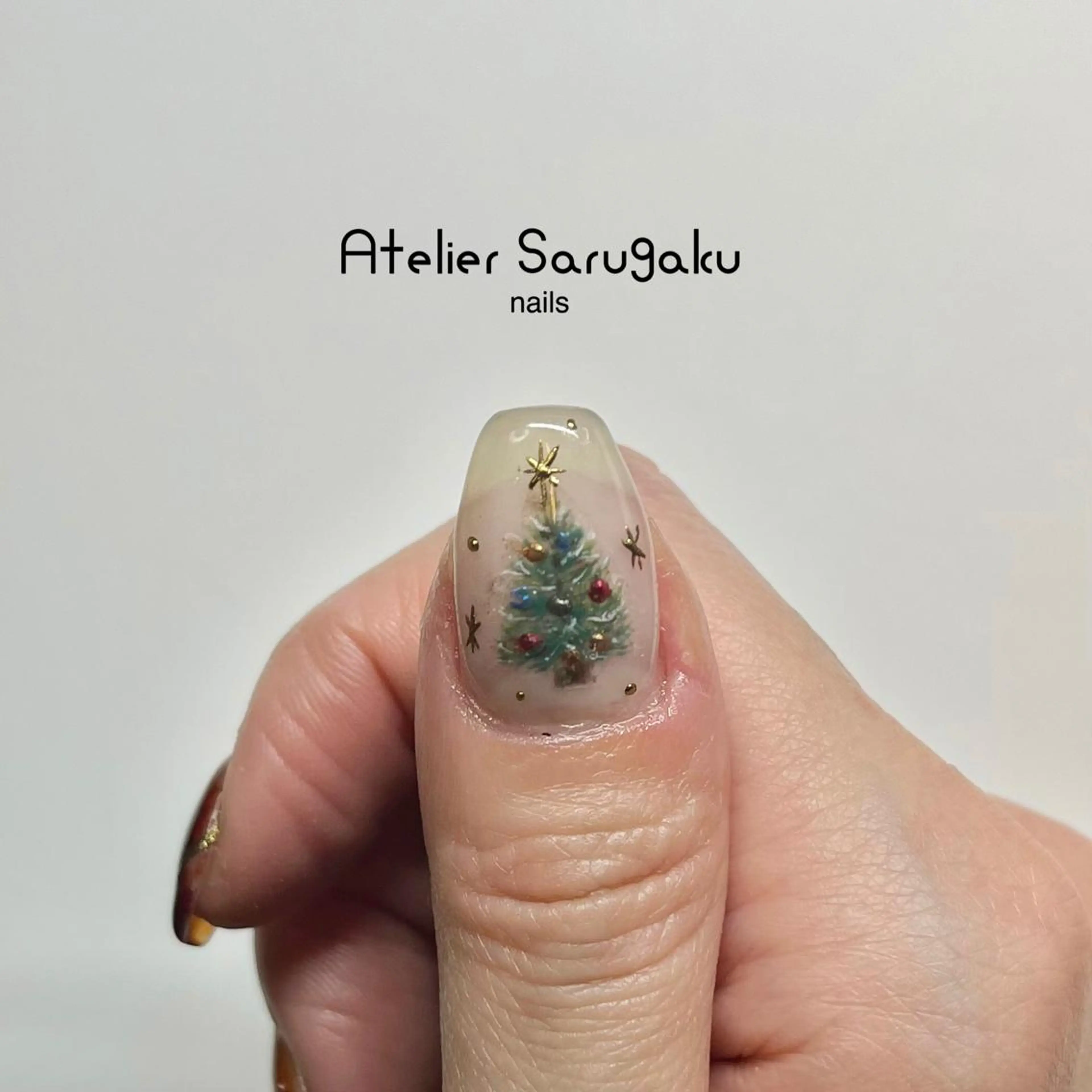 ネイル アートネイル 冬ネイル クリスマス 駒沢大学sususu nailのネイルデザイン