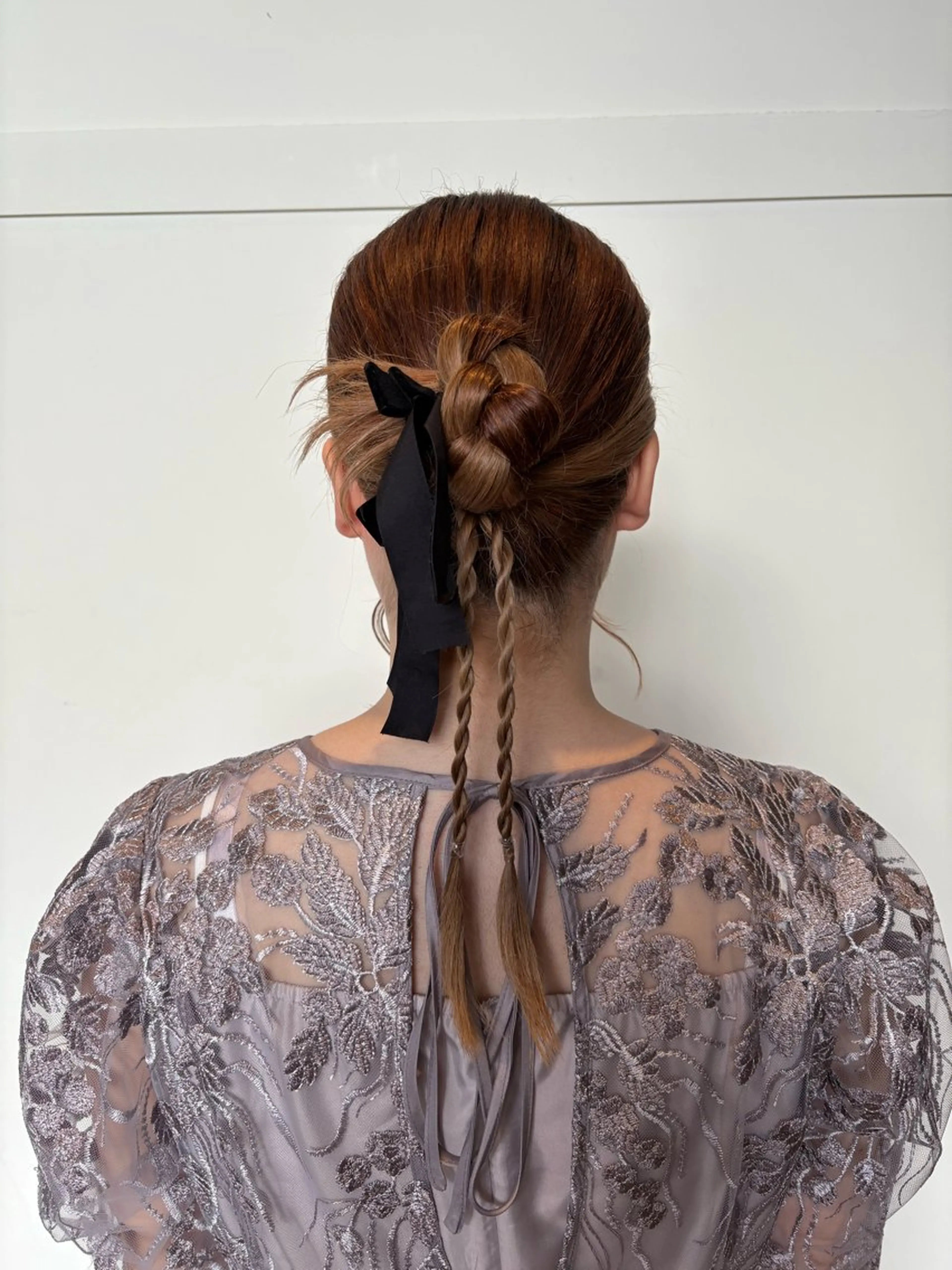 ミディアム ヘアアレンジ ヘアセット 高橋 乙葉のヘアスタイル