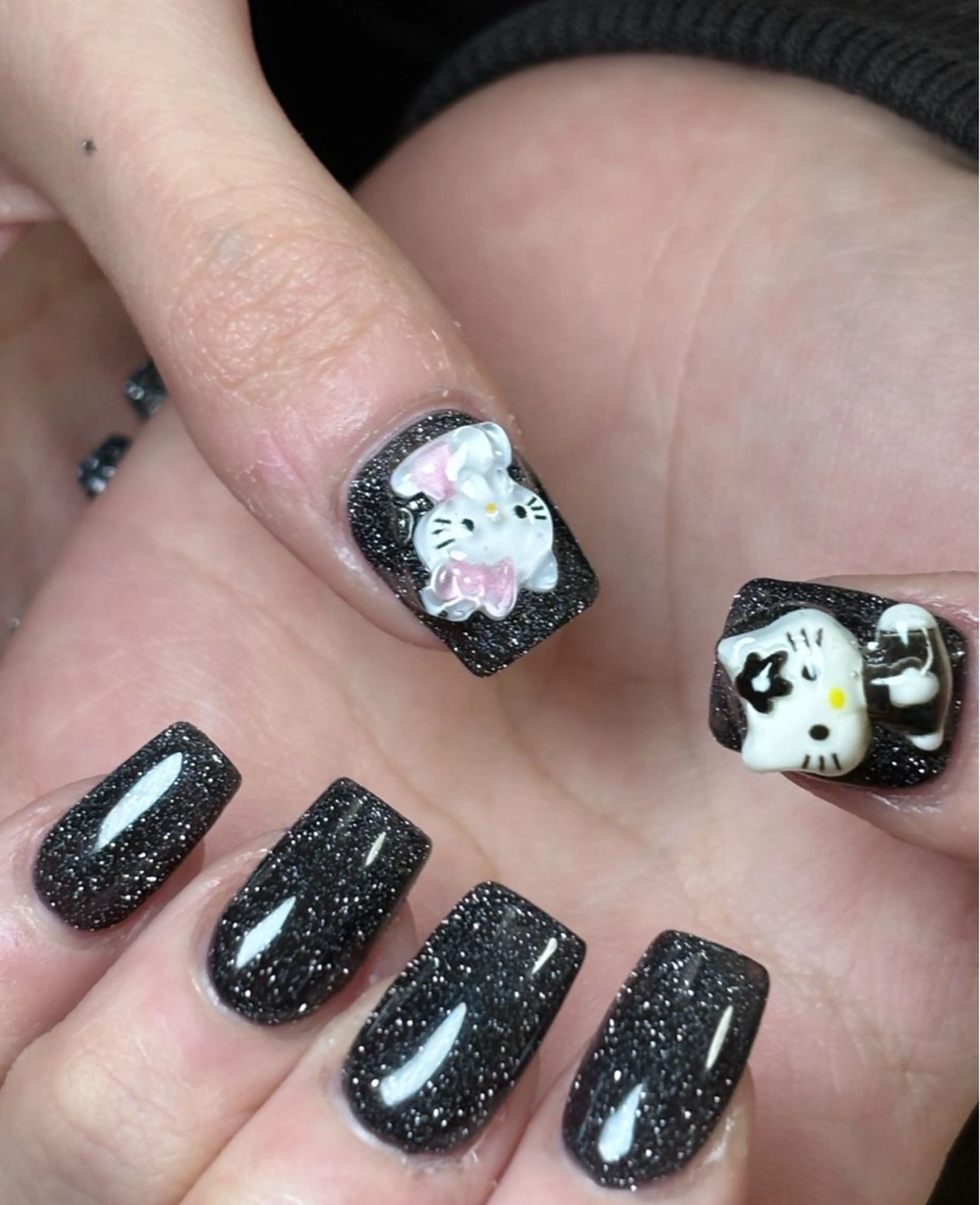 ミディアム めぐみのネイルサロン スタッフ練習のネイルデザイン