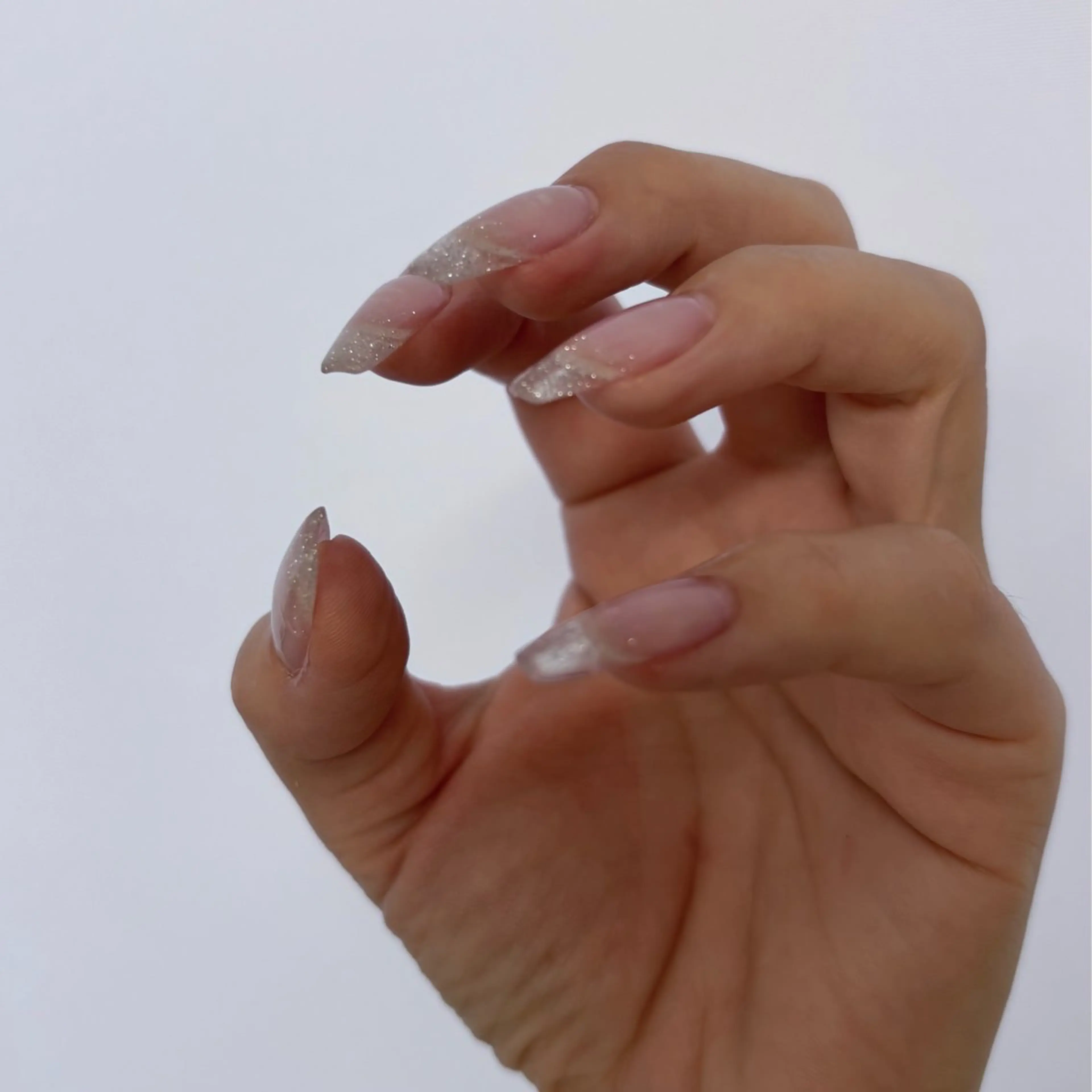 ネイル クリアネイル フラッシュネイル シンプルネイル ハンドネイル nailroom kukaのネイルデザイン