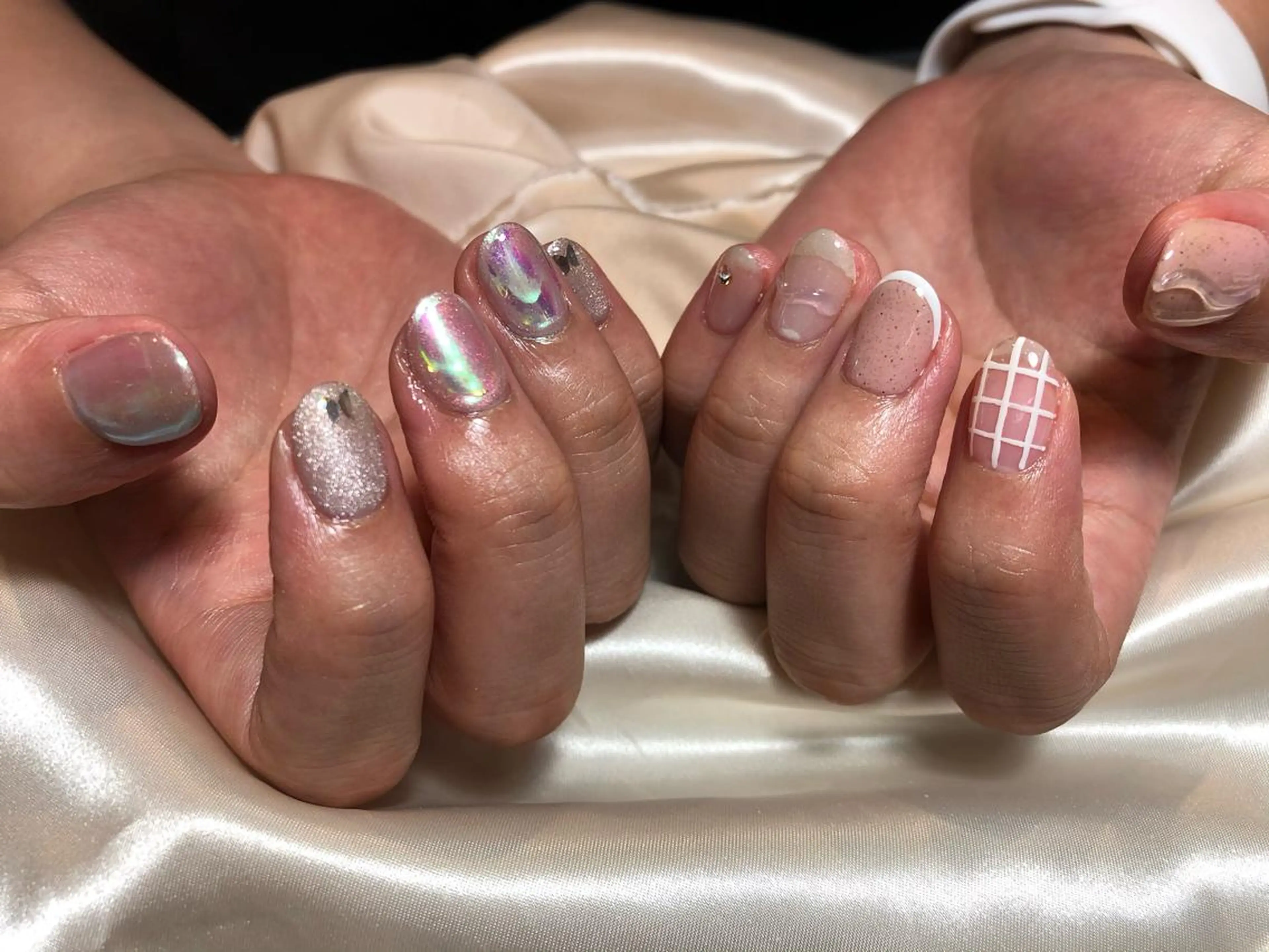 ネイル パラあり！フィルイン 美フォルムのネイルデザイン