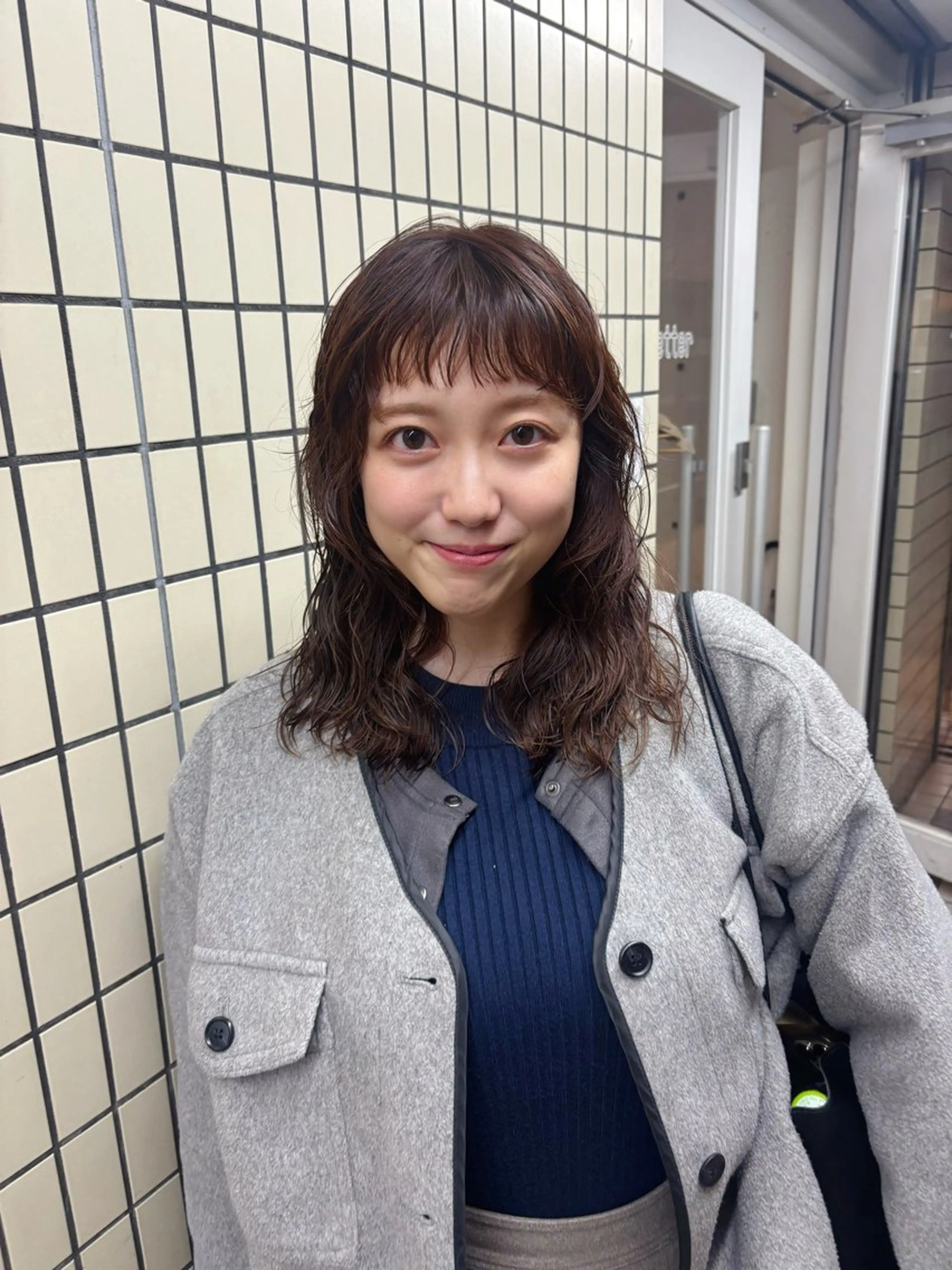 セミロング パーマ カット パーマ kaito パーマ募集！🔵のヘアスタイル