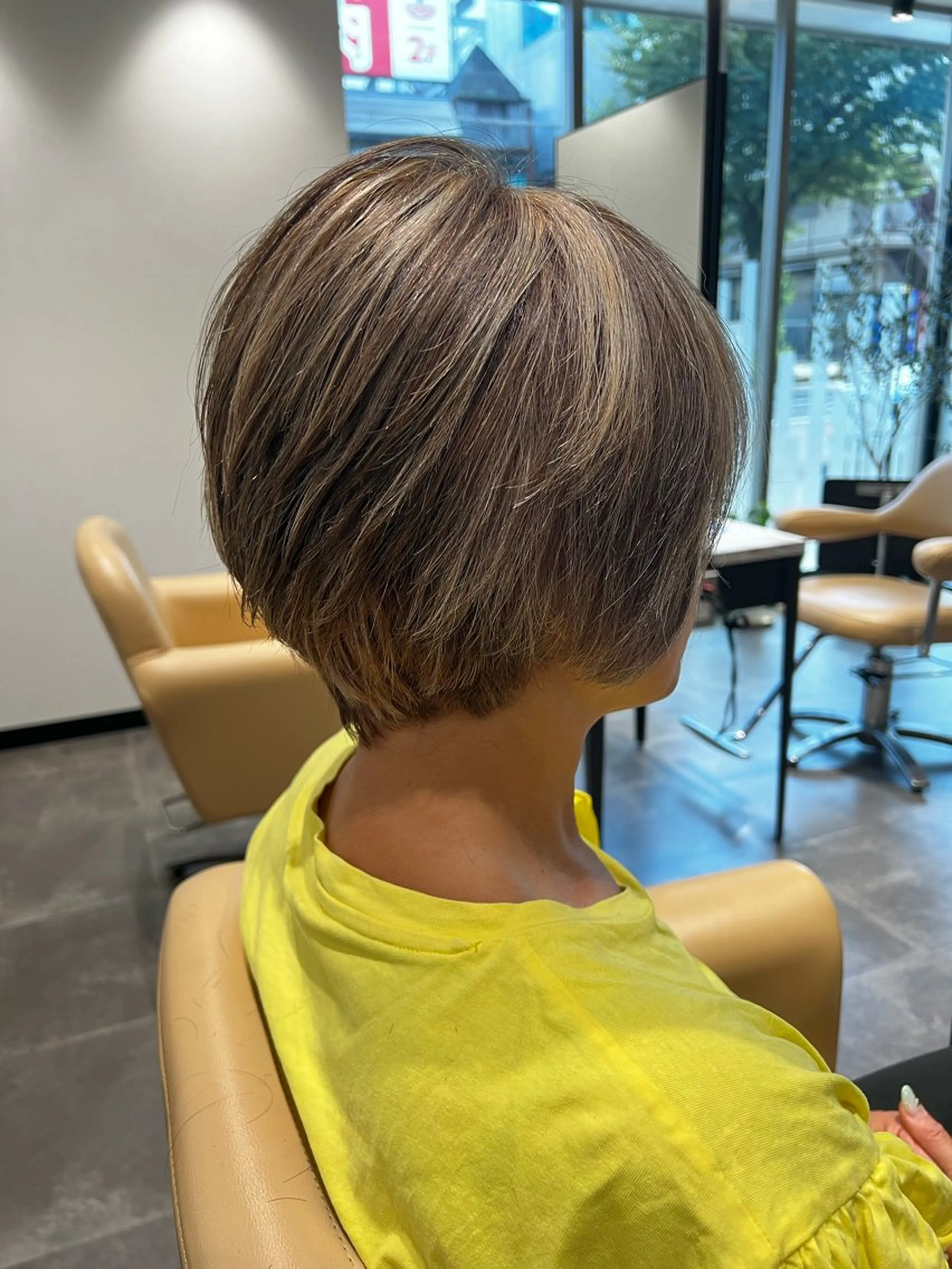 ショート ハイライト 福田 秀好のヘアスタイル