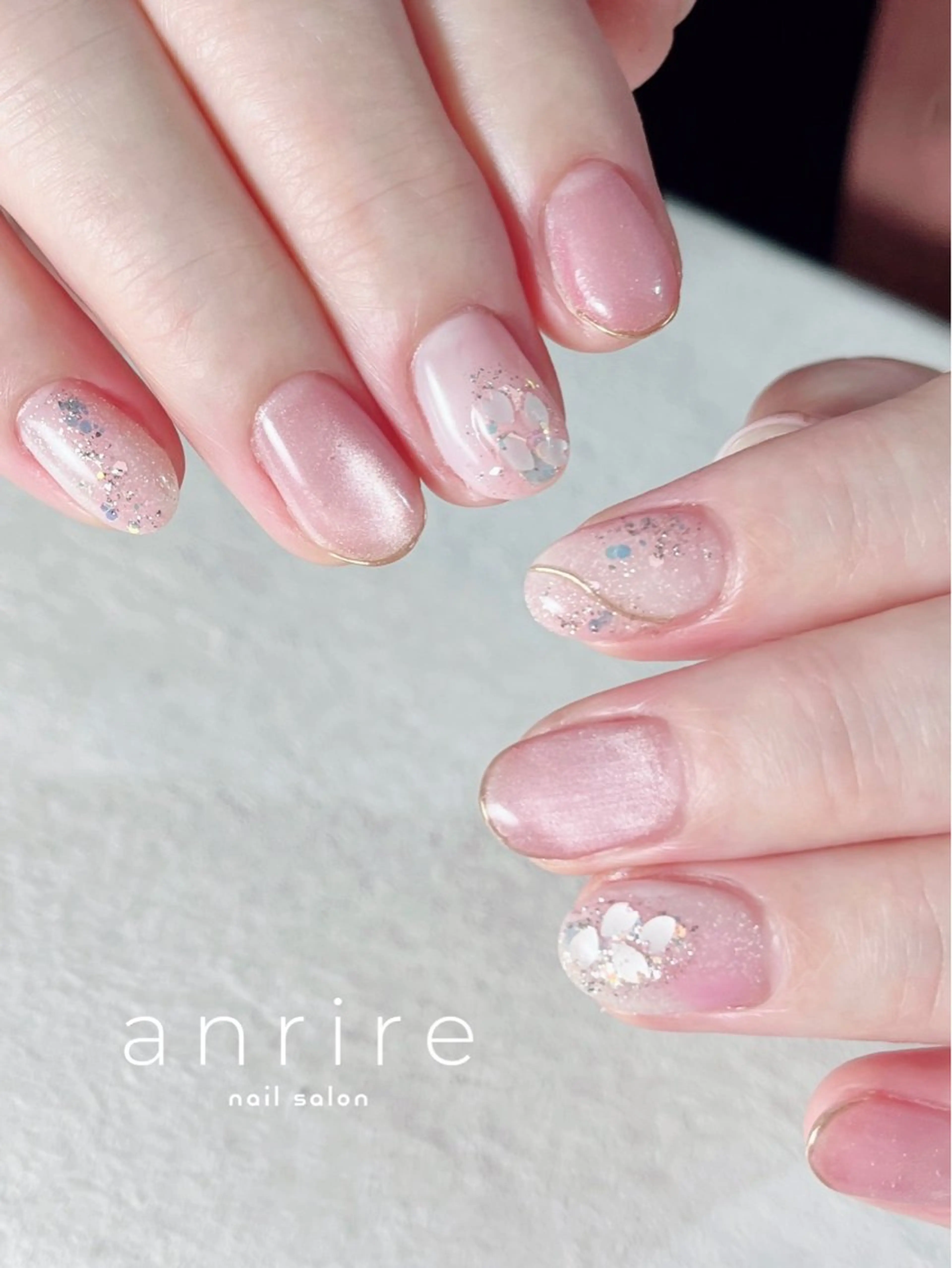 ネイル 桜ネイル 春ネイル ハンドネイル nail salon anrire〜アンリール〜所属・nailsalon anrireのネイルデザイン