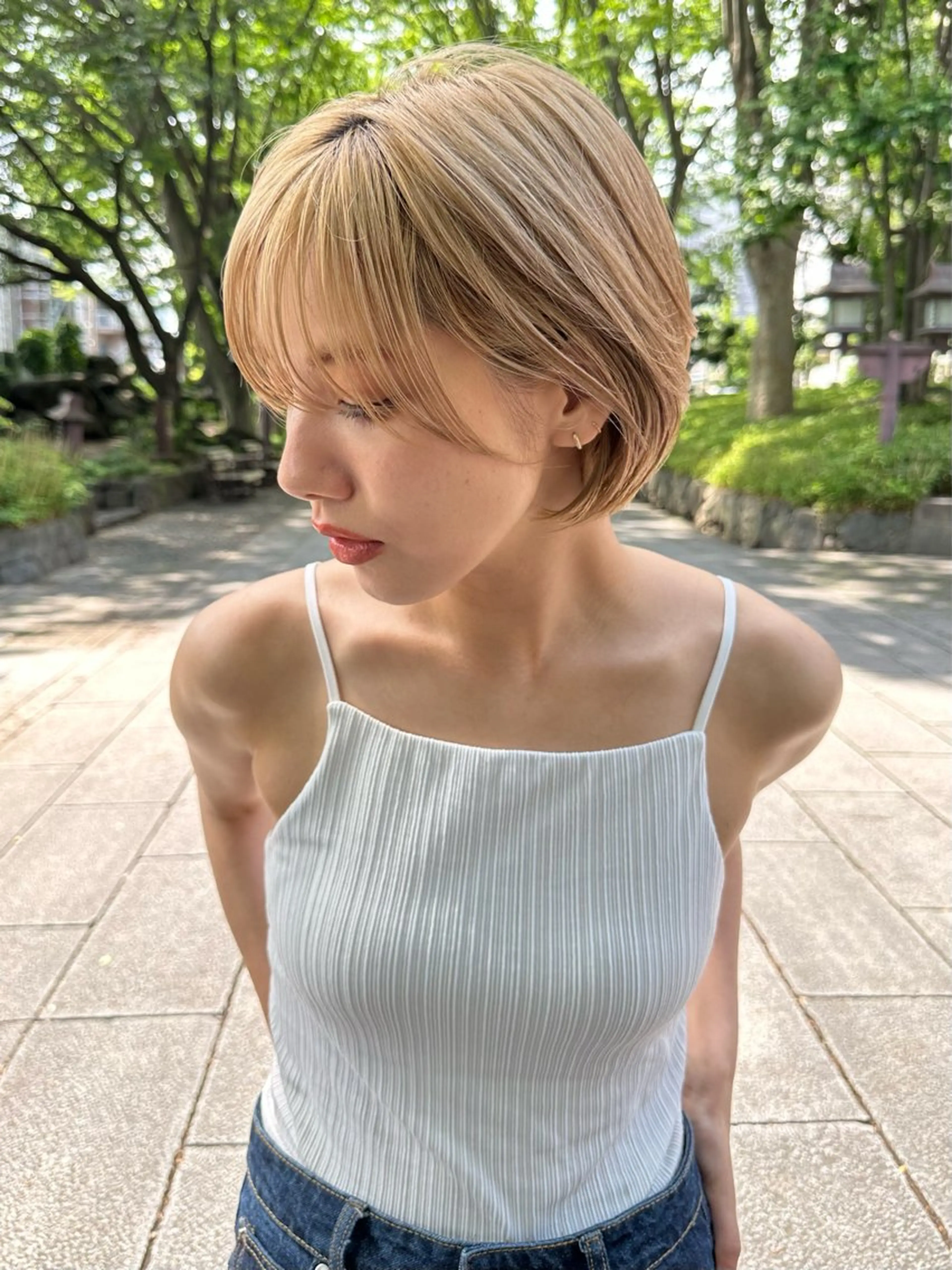 ショート くびれヘア ハイライト 髪質改善 ショートヘア taiga レイヤー /髪質改善/矯正🌈のヘアスタイル