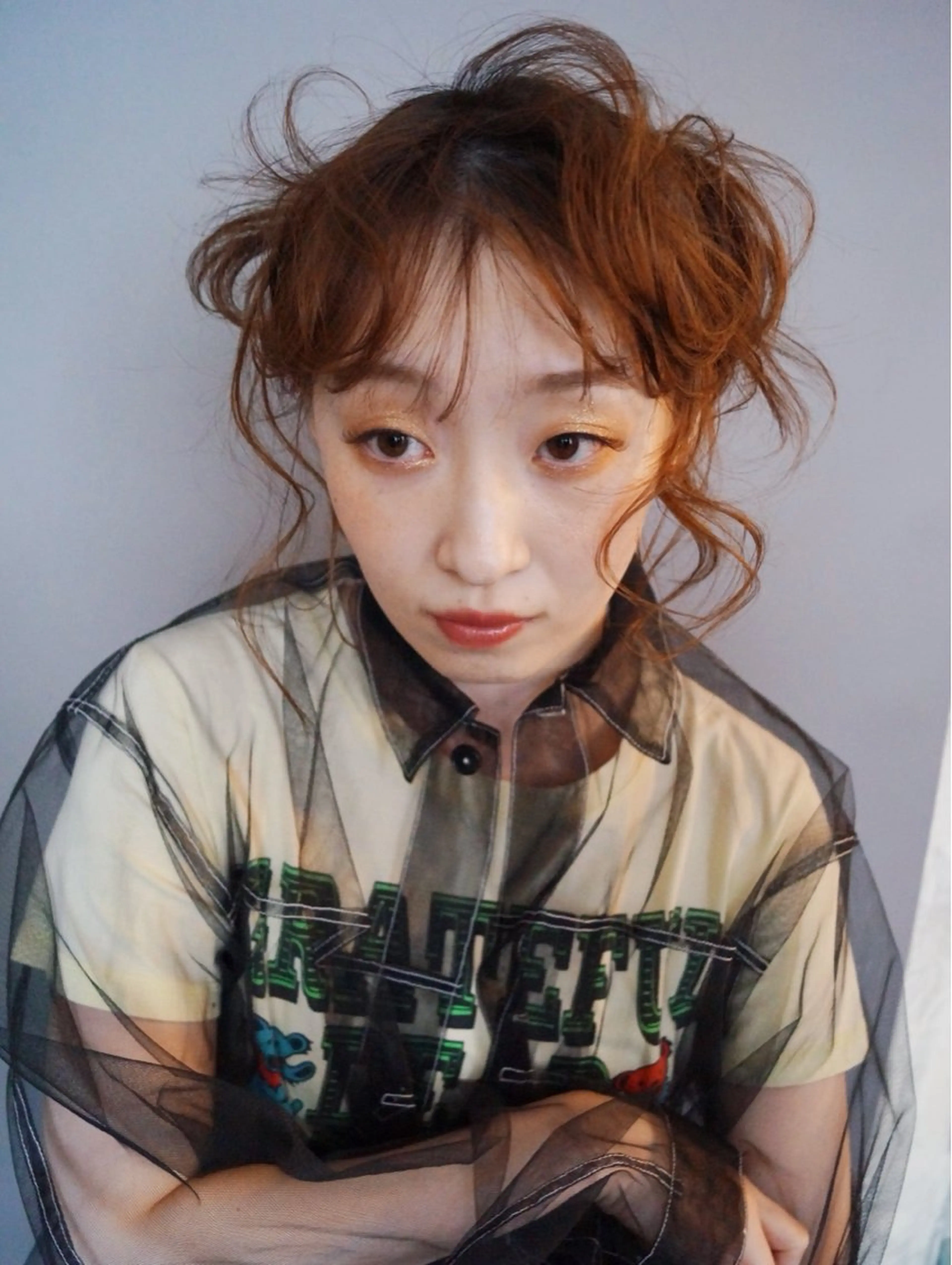 セミロング ヘアアレンジ hanami /名駅のヘアスタイル