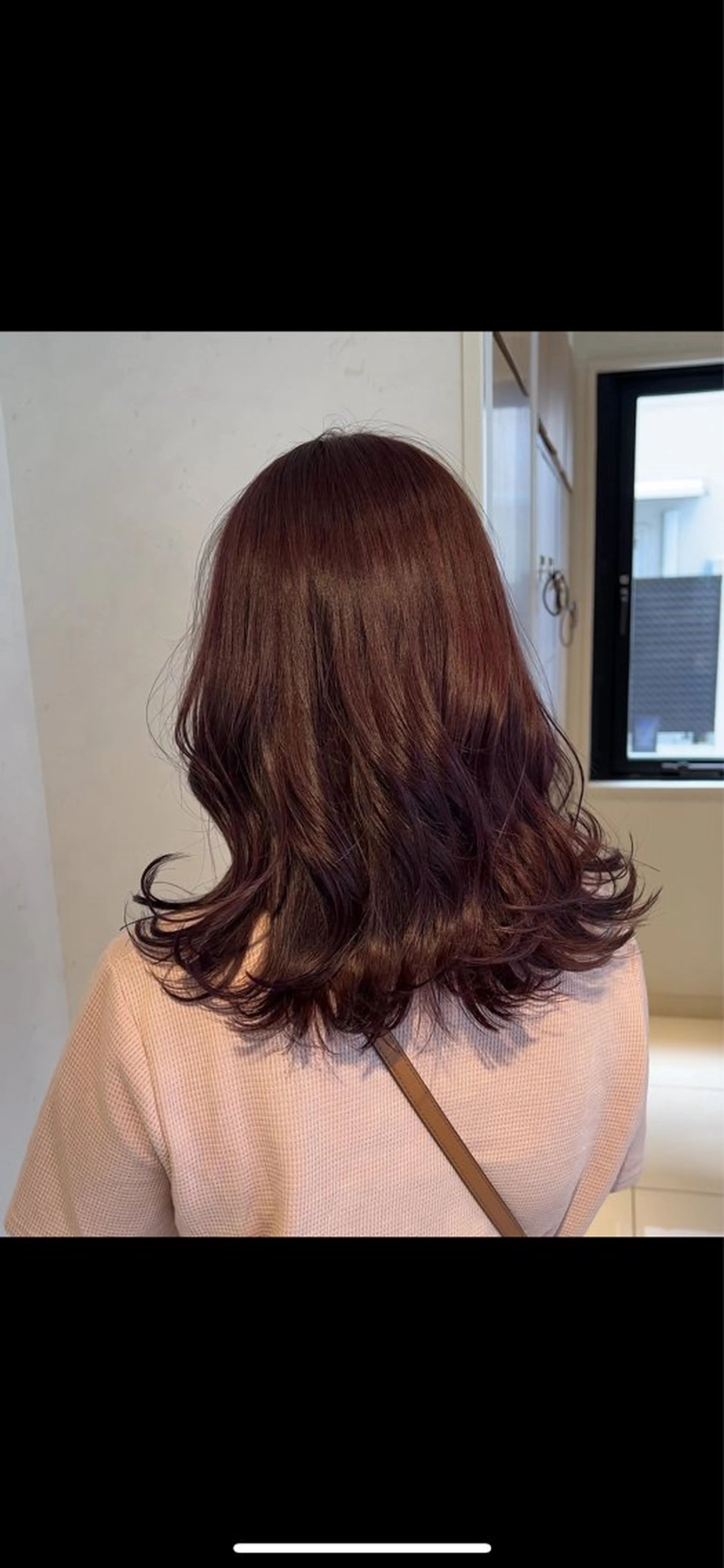 セミロング カラー ブリーチ ブリーチなしカラー パープルカラー カット ヘアカラー 透明感カラー/ ダブルカラー /ソラのヘアスタイル