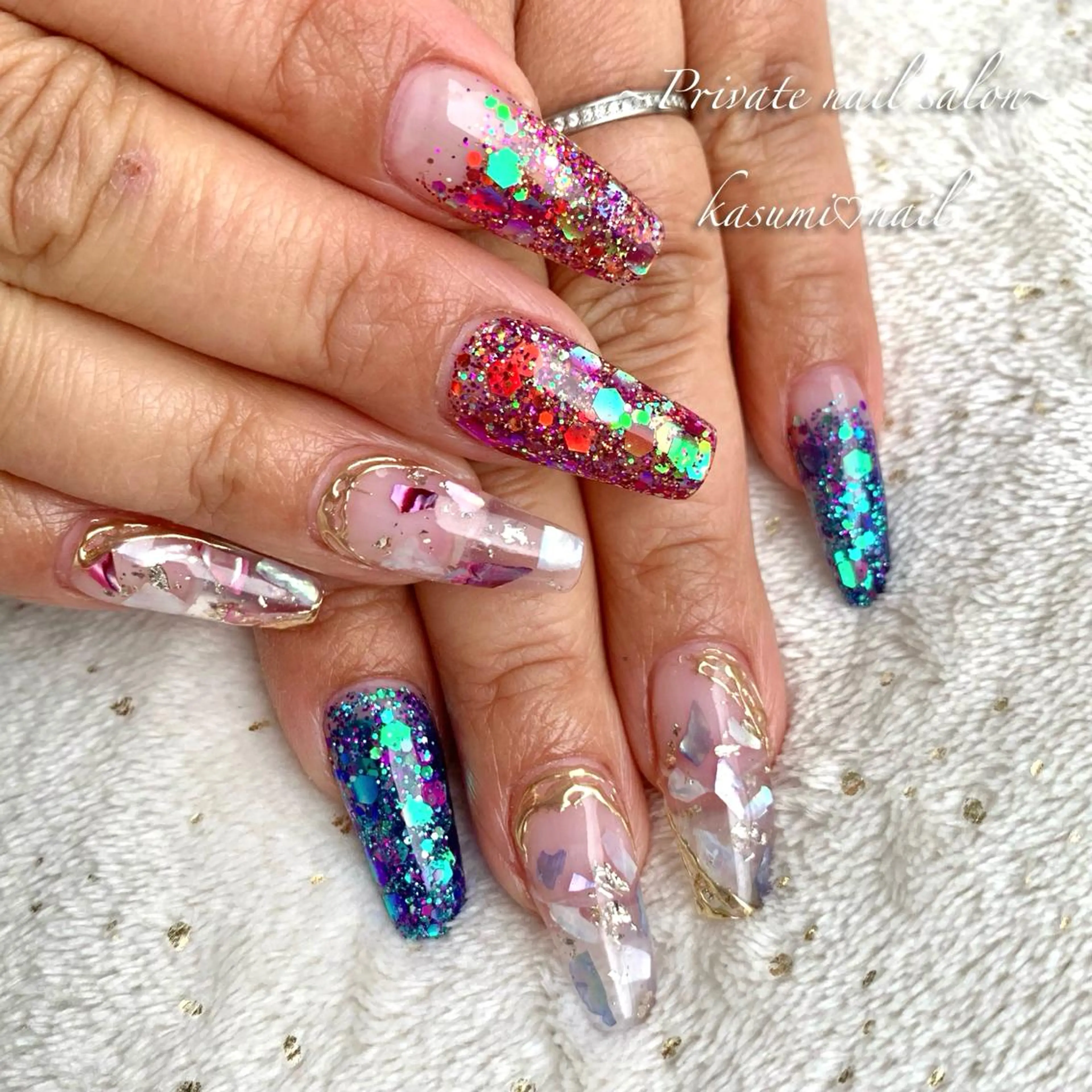 ネイル ニュアンスネイル 春ネイル KASUMI♡ Nailのネイルデザイン