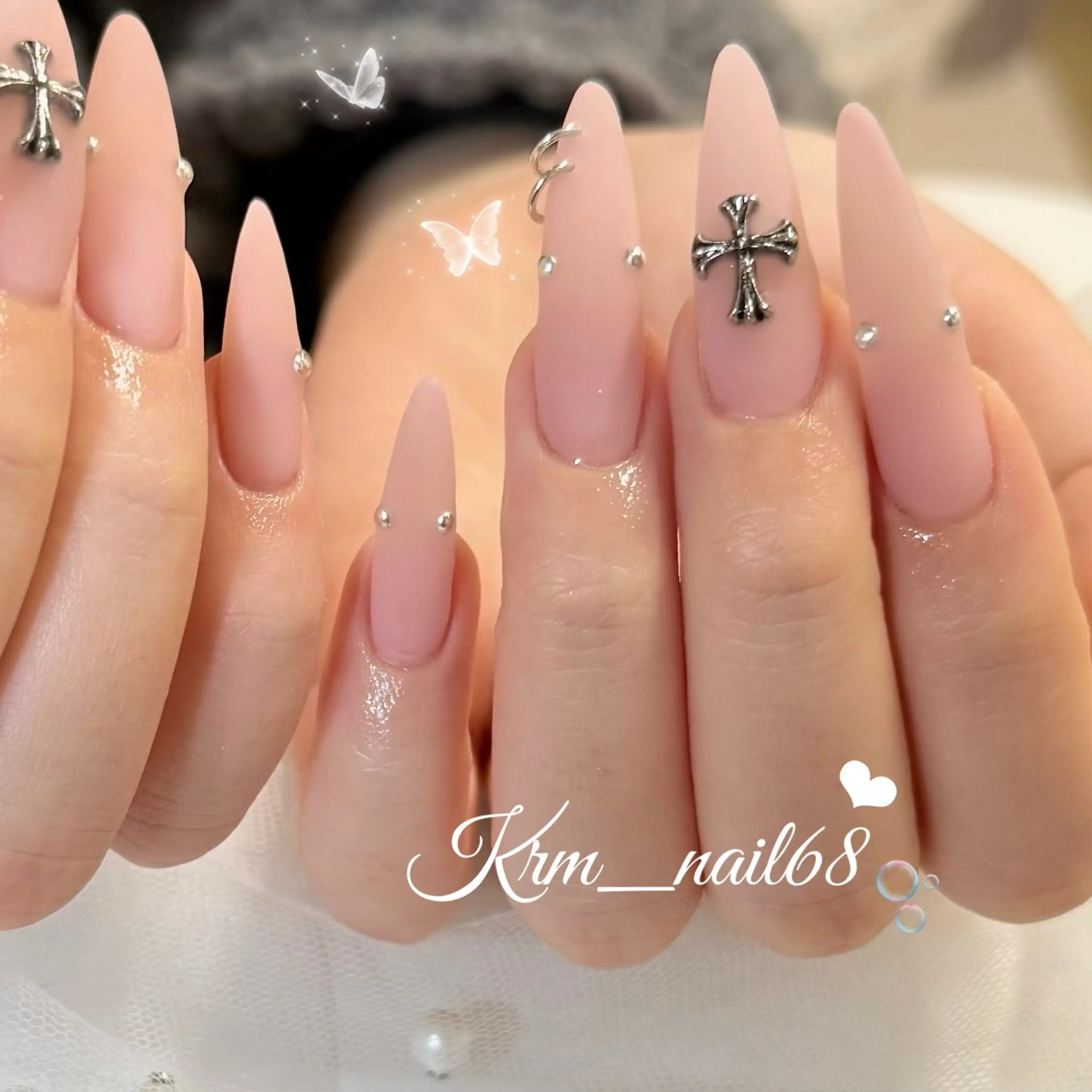 ネイル マットネイル ハンドネイル Karen 新宿のネイルデザイン