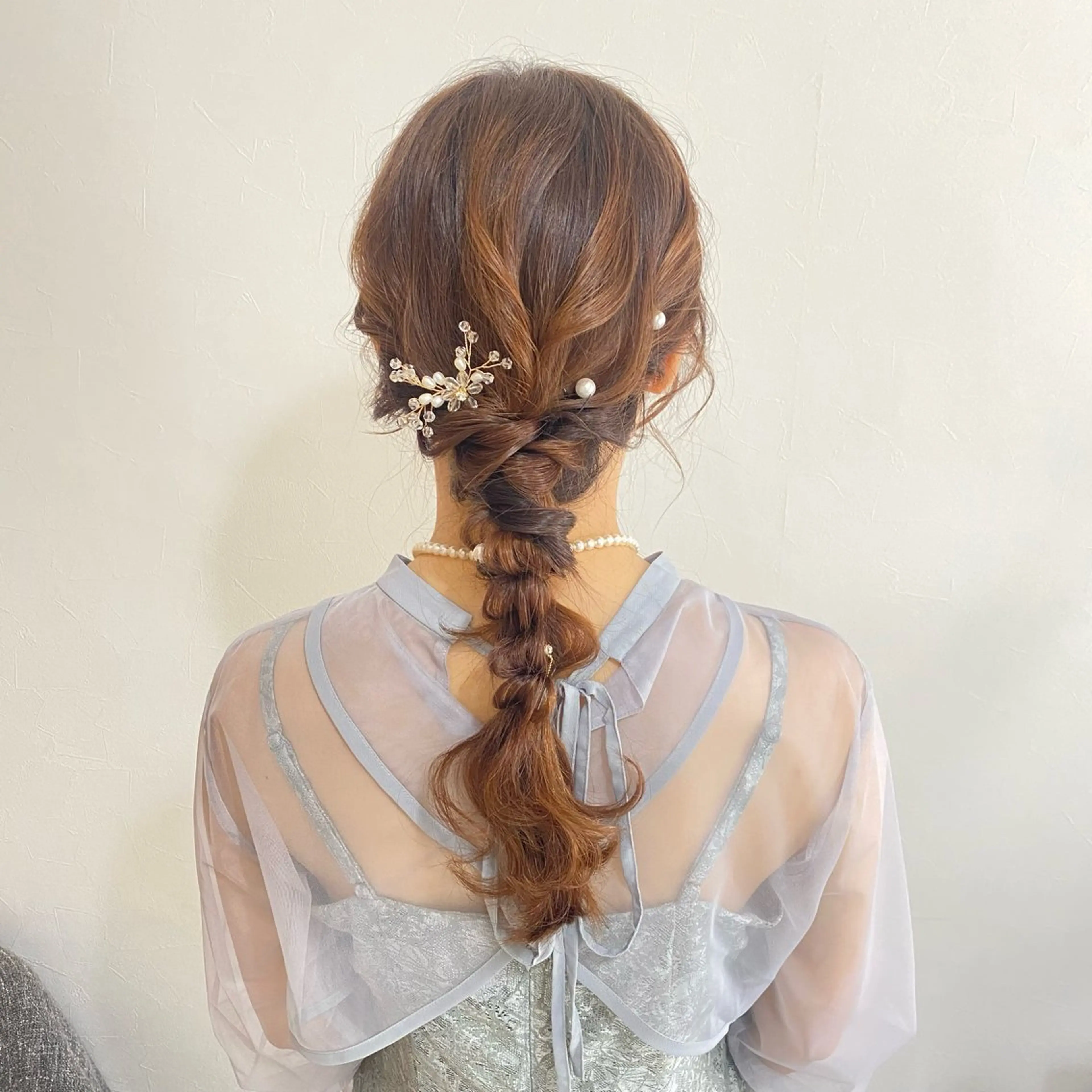 ヘアアレンジ🍒【金箔orリボンお付けします】の写真