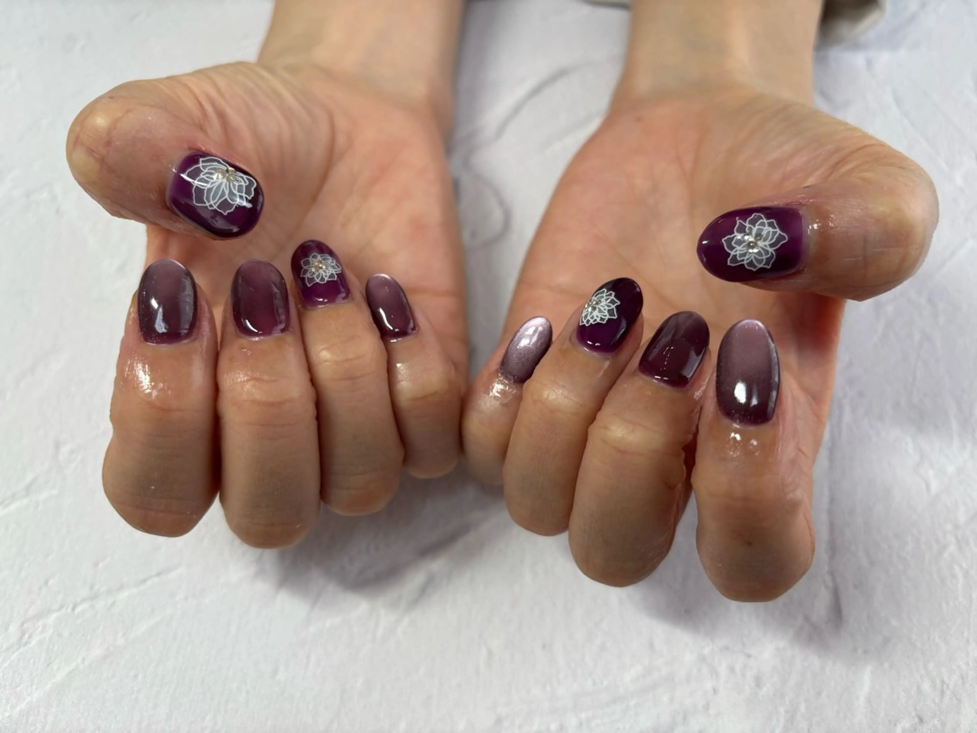 ネイル ハンドネイル 愛川町 あんすりうむのネイルデザイン