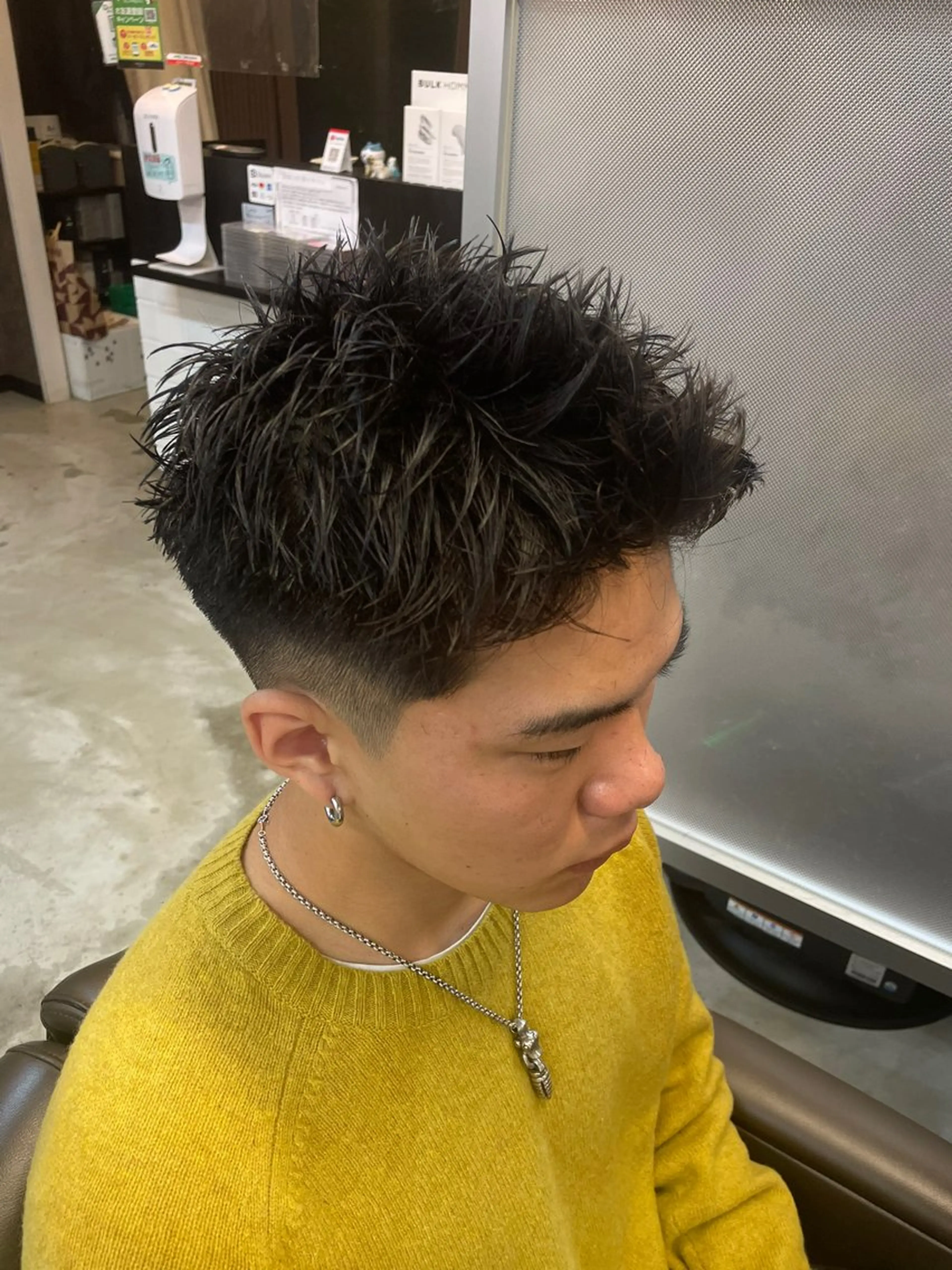 ショート メンズ メンズパーマ特化 カバヤマ　リョウのヘアスタイル