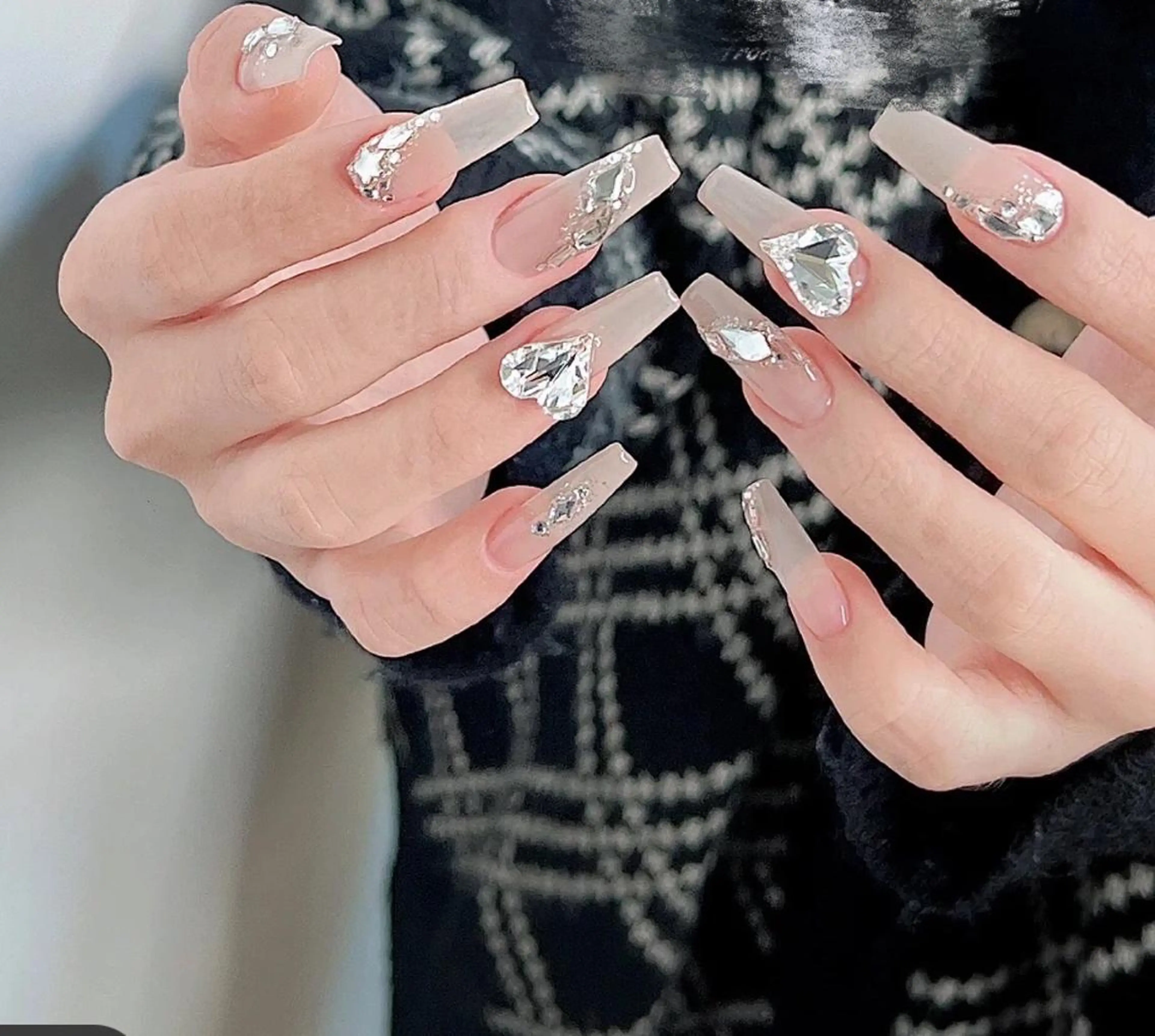 ネイル ワンカラーネイル スカルプネイル ストーンネイル Vanilla nail salonのネイルデザイン