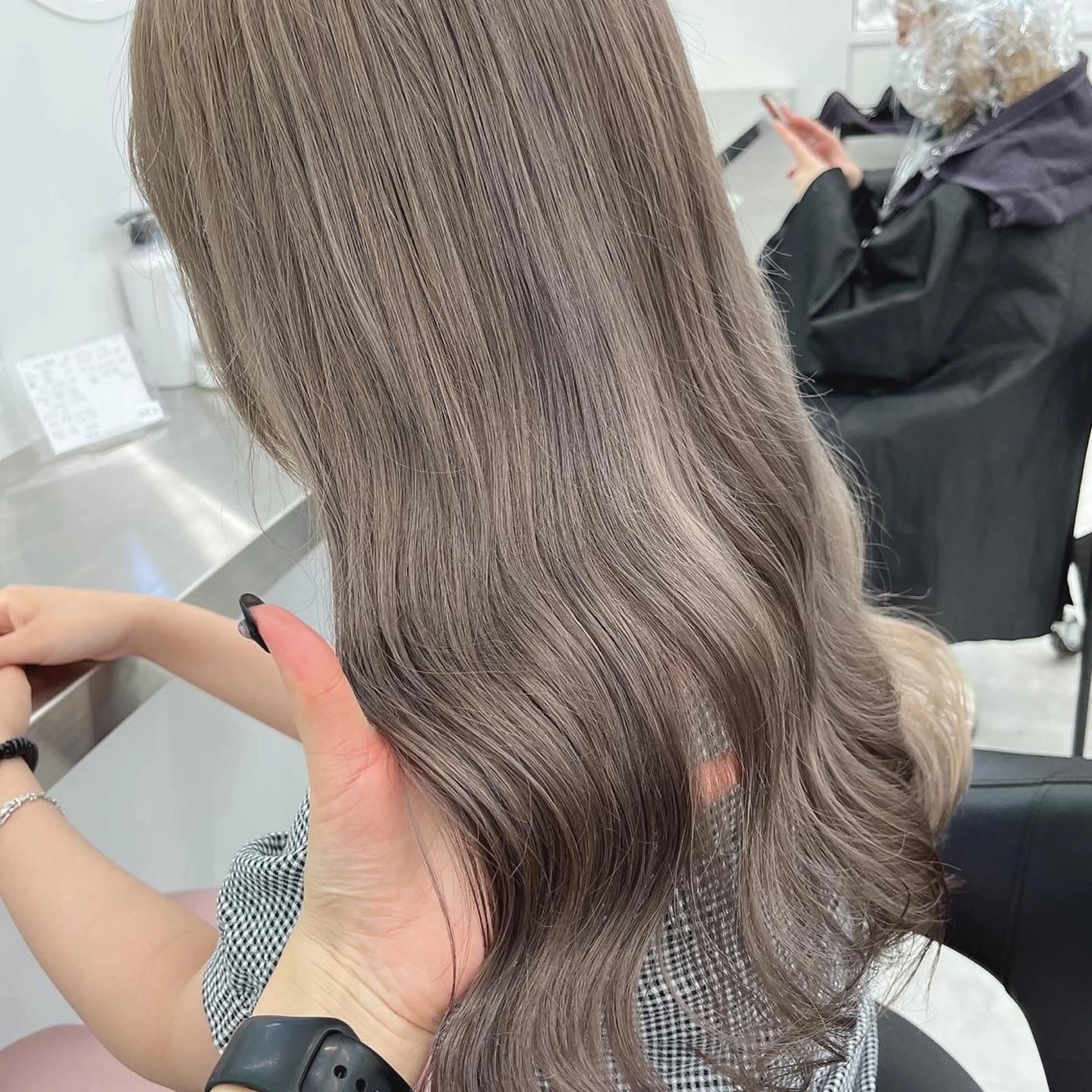 ロング カラー ヘアカラー 💗韓国暖色ヘア NO.1💗🪽のヘアスタイル