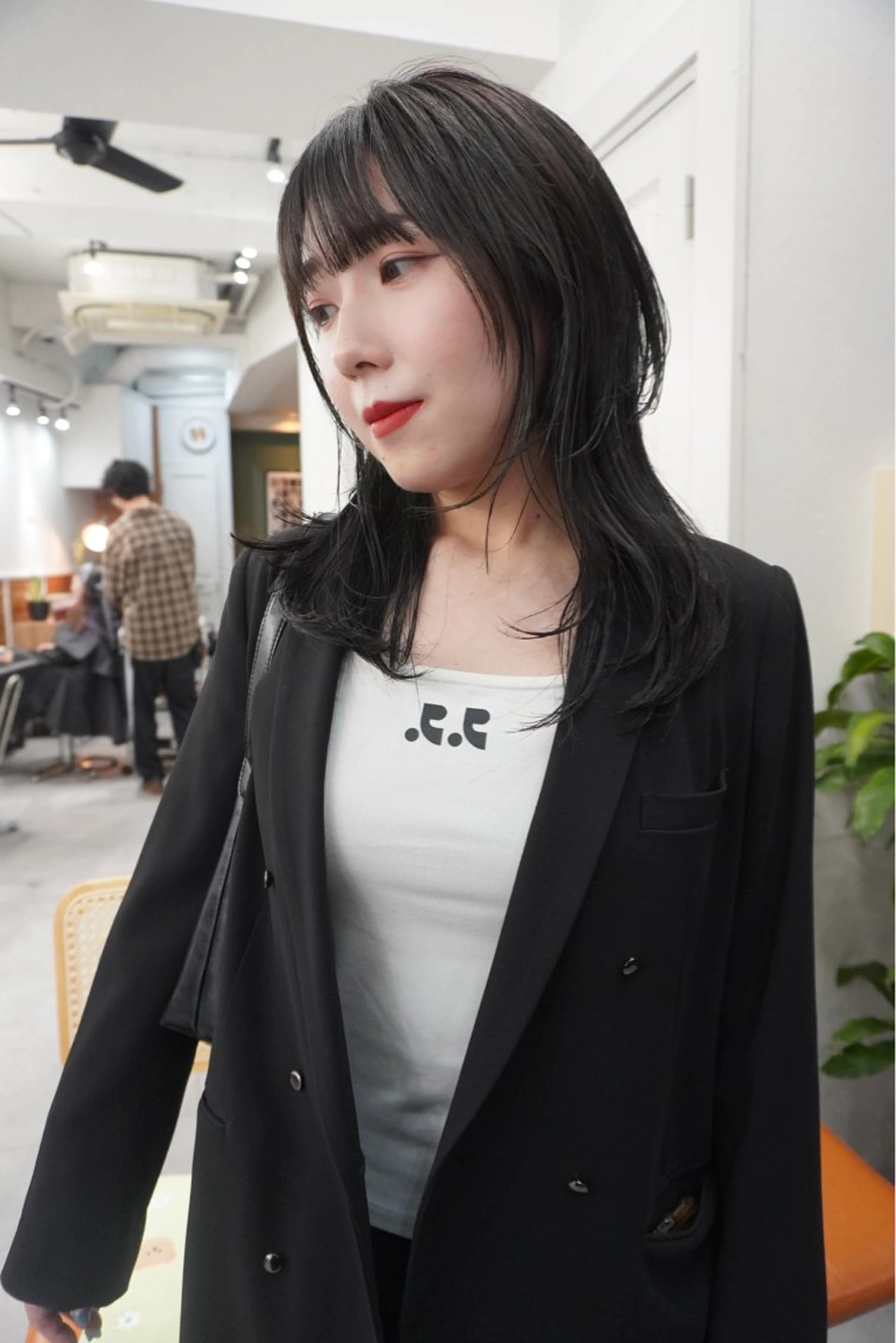 ミディアム カラー レイヤーカット レイヤー／似合わせ TAKUYAのヘアスタイル