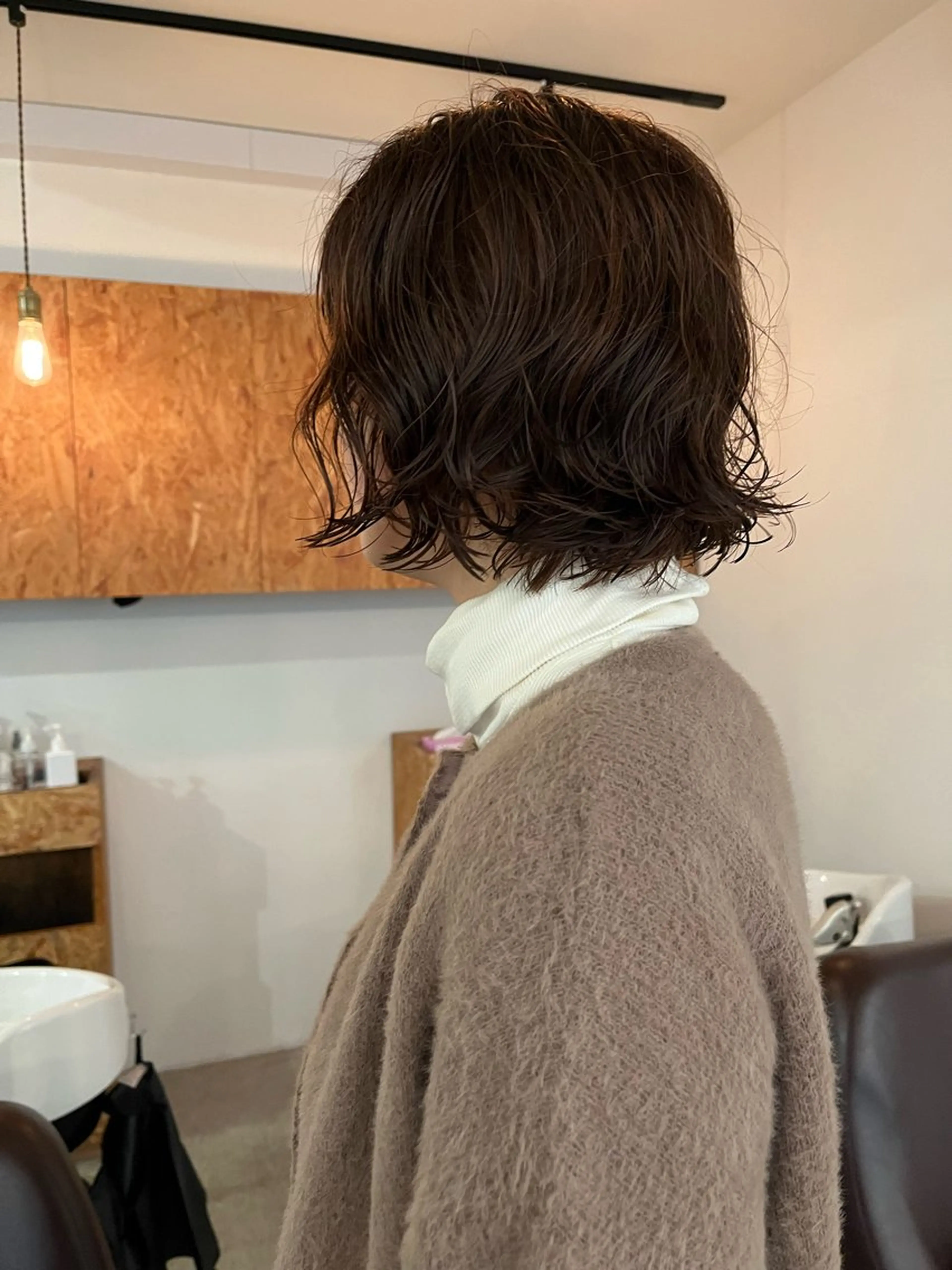 ショート パーマ 暖色/パーマ 🌼クニトウメイのヘアスタイル