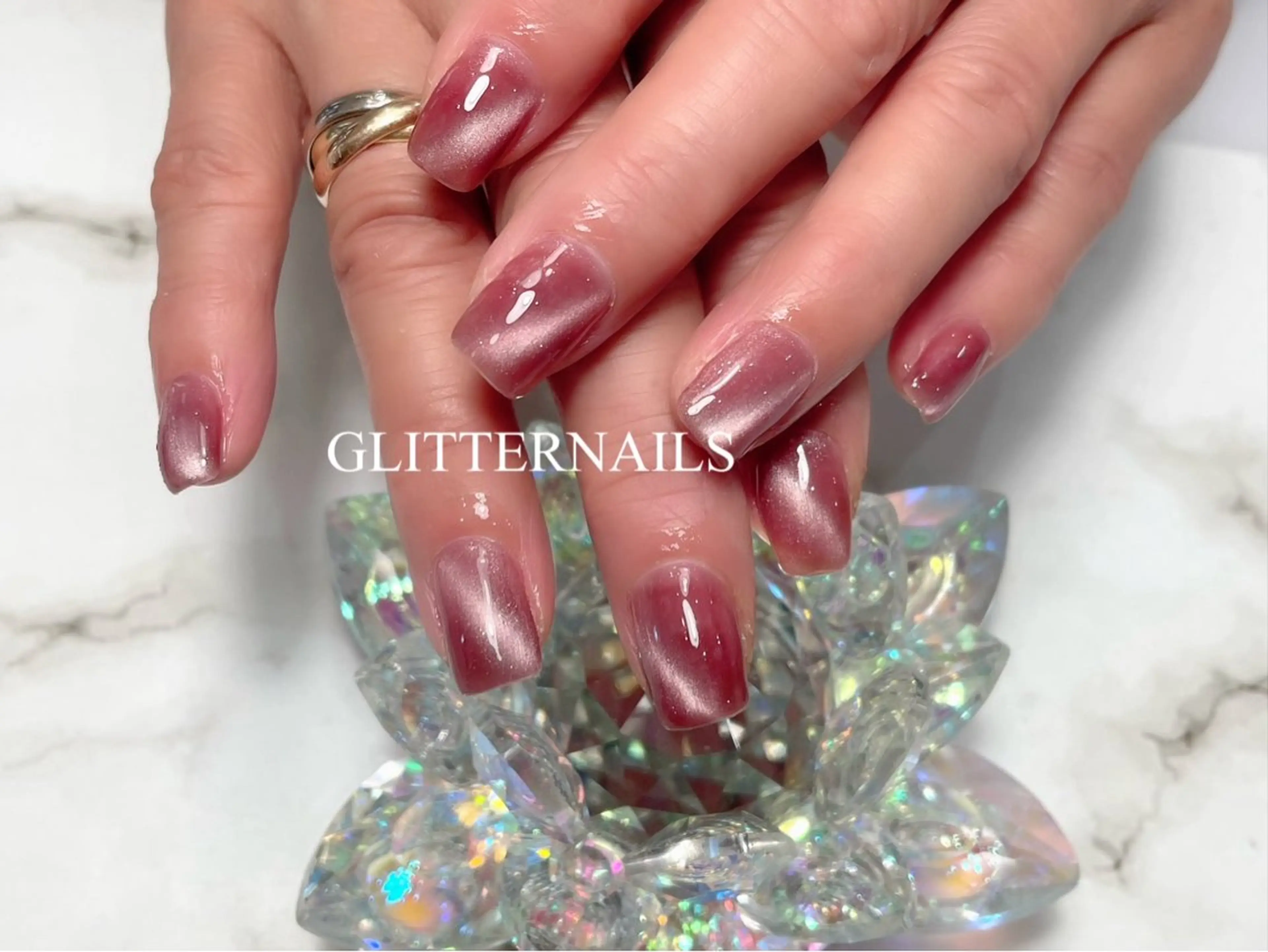 ネイル ハンドネイル glitter na ils AYAのネイルデザイン