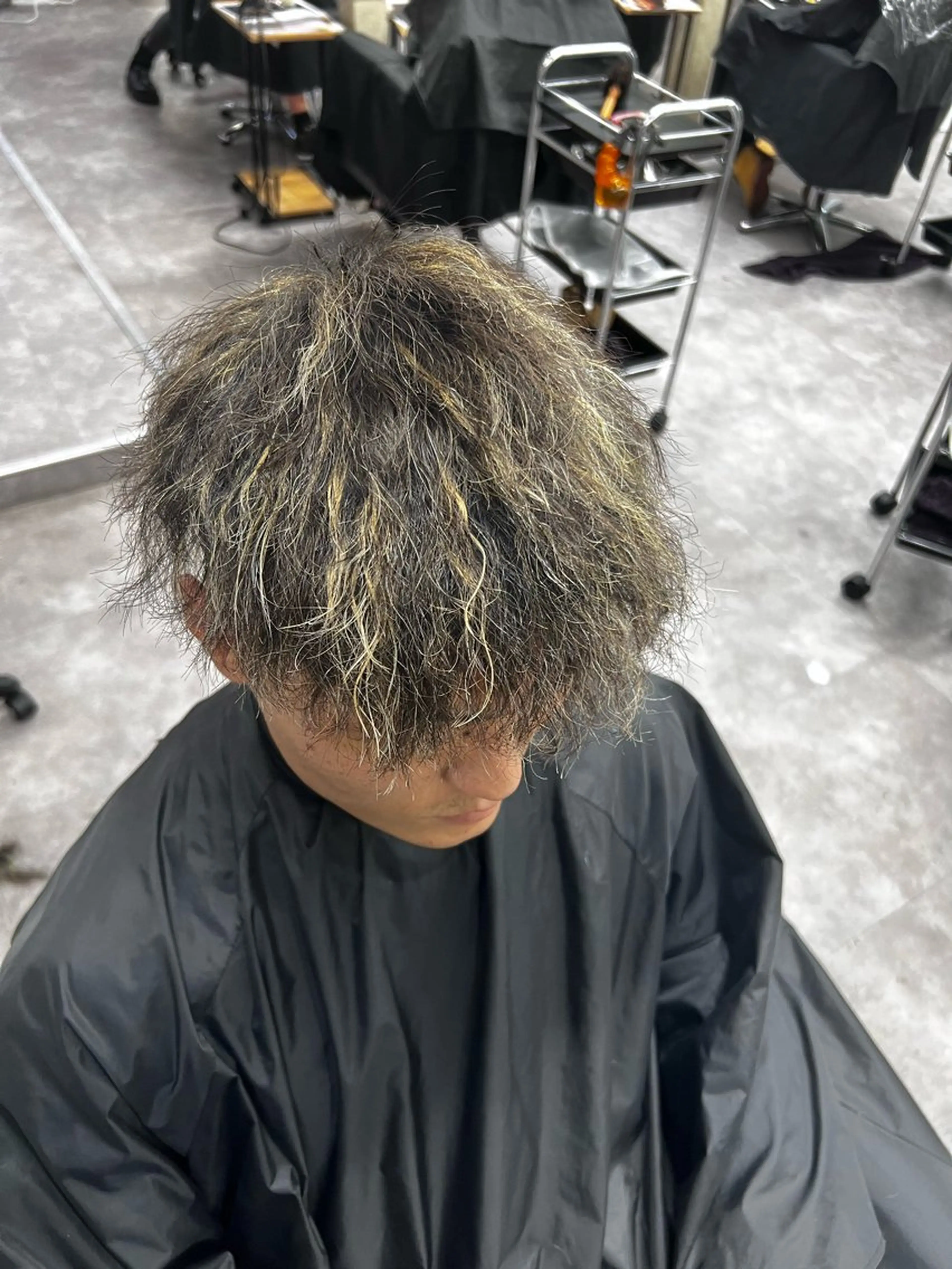 カラー パーマ メンズ 笹江 瑞穂のヘアスタイル