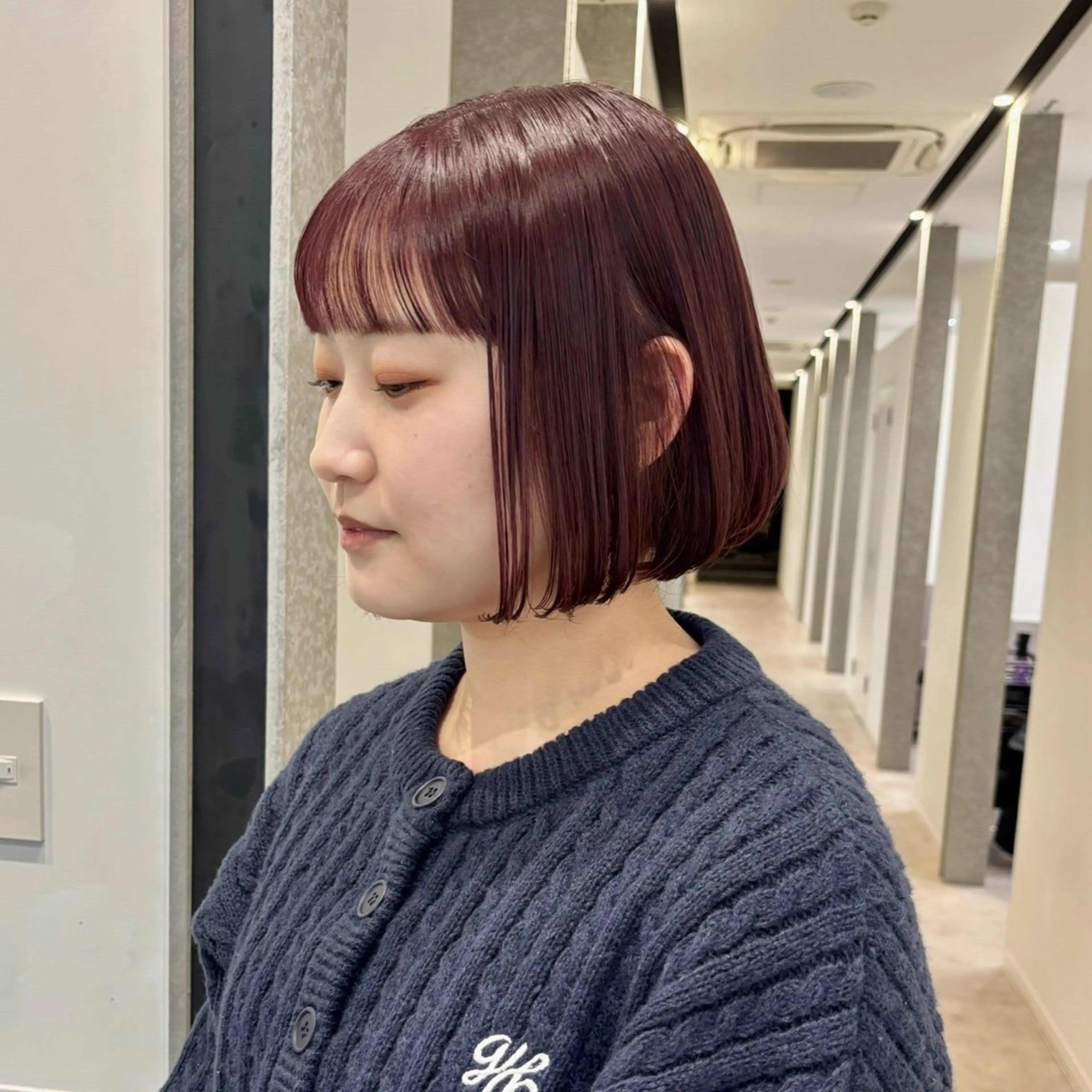 ミディアム カラー ラベンダーカラー ピンクカラー ピンクラベンダー ボブ ベージュ🤎透明感 カラー🤎anriのヘアスタイル