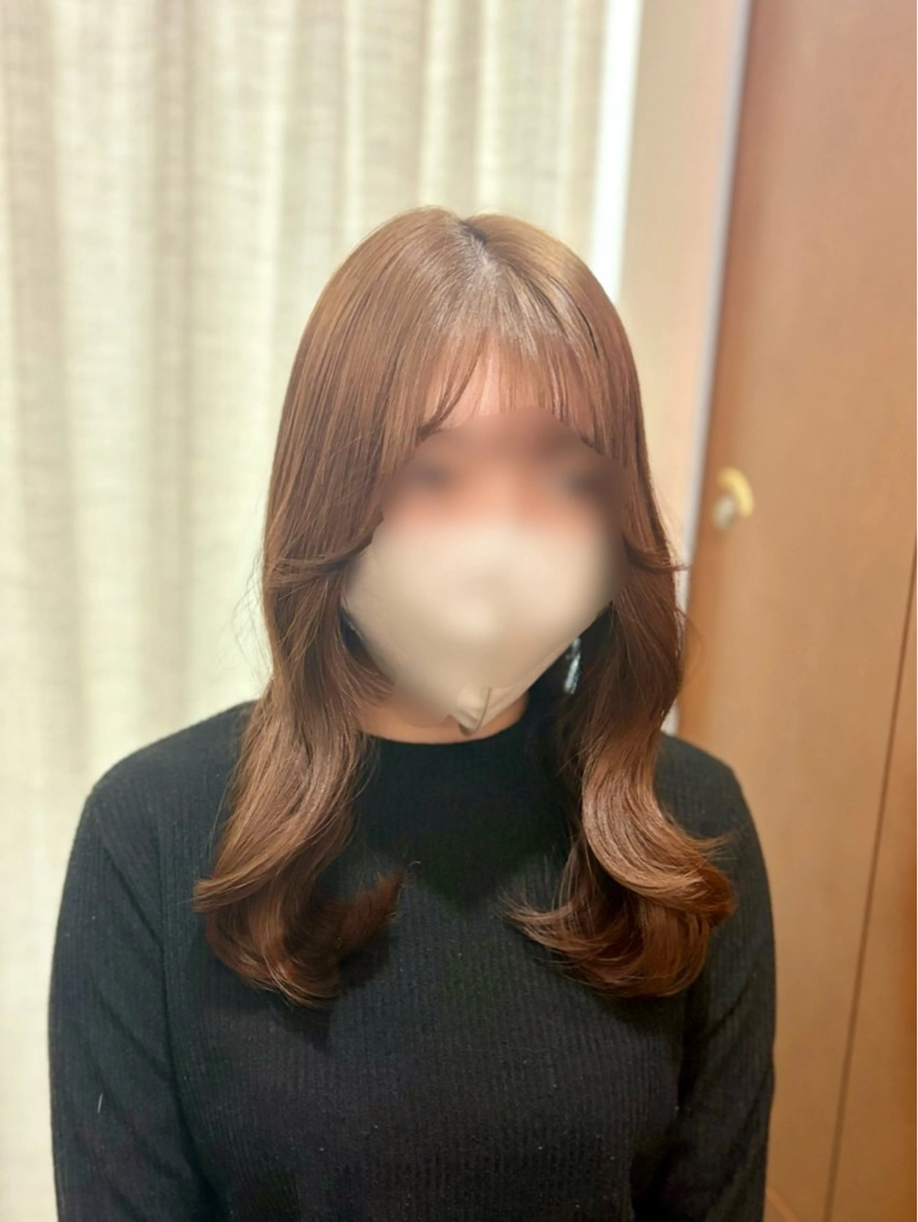 セミロング カラー ヘアカラー トリートメント 🎀透明感カラー 🐈ナズナのヘアスタイル