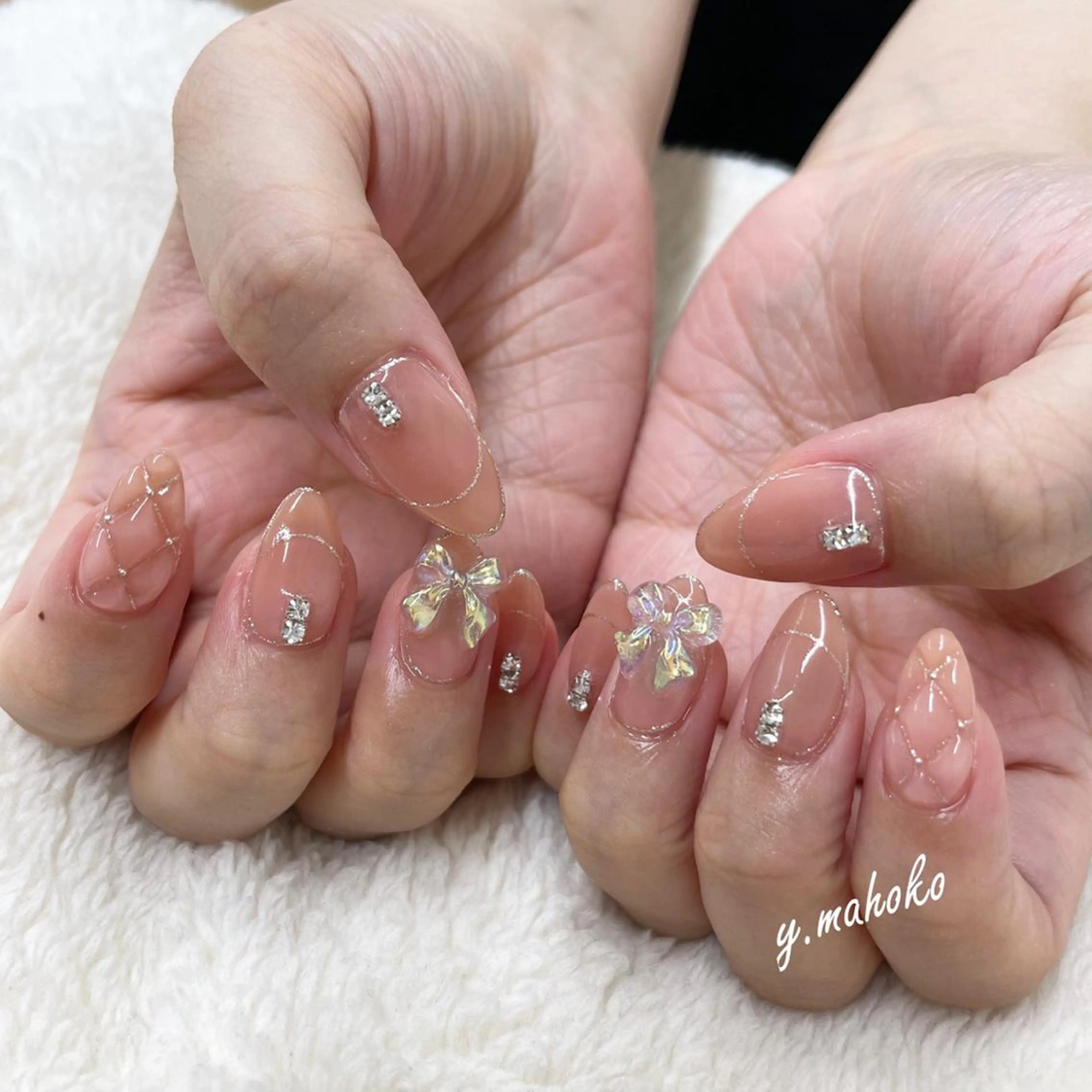 ネイル ハンドネイル She nail studio 原宿所属・パラジェル有/ スカルプ/mahoのネイルデザイン