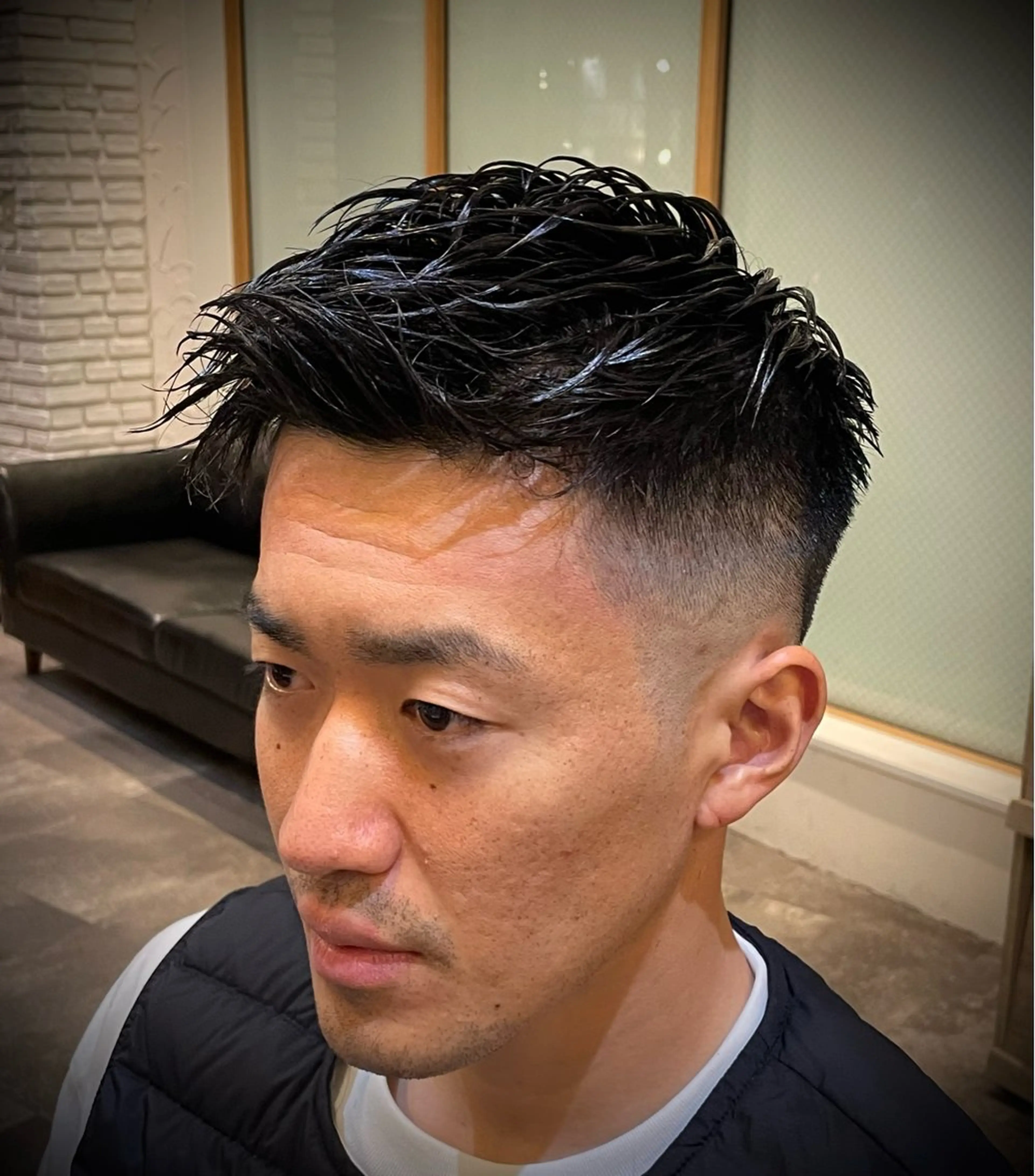 パーマ メンズ 💈barber 中根 龍星のヘアスタイル